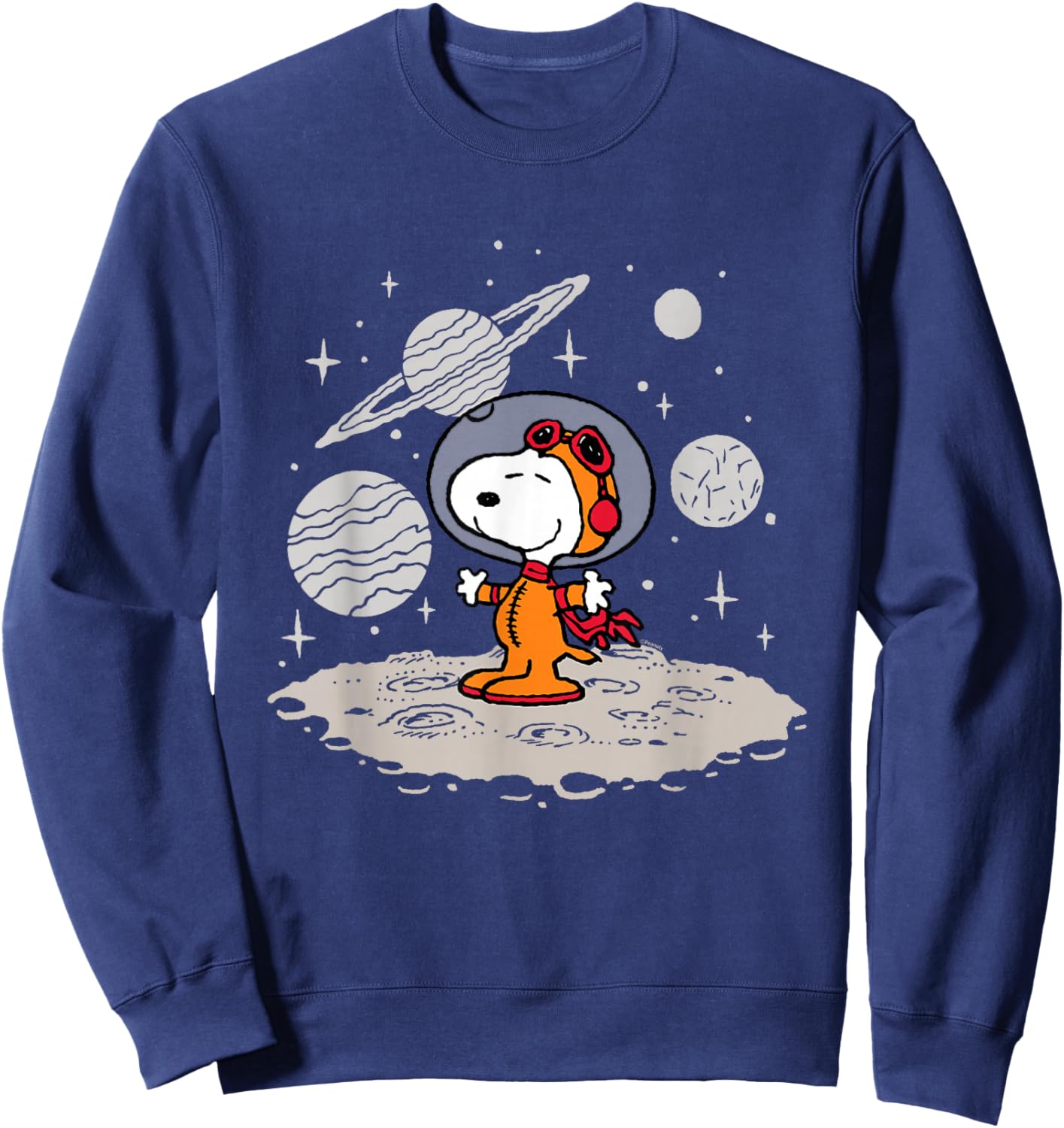 Peanuts - Snoopy Planets and Starfield Sweatshirt - Sweatshirt | Navy