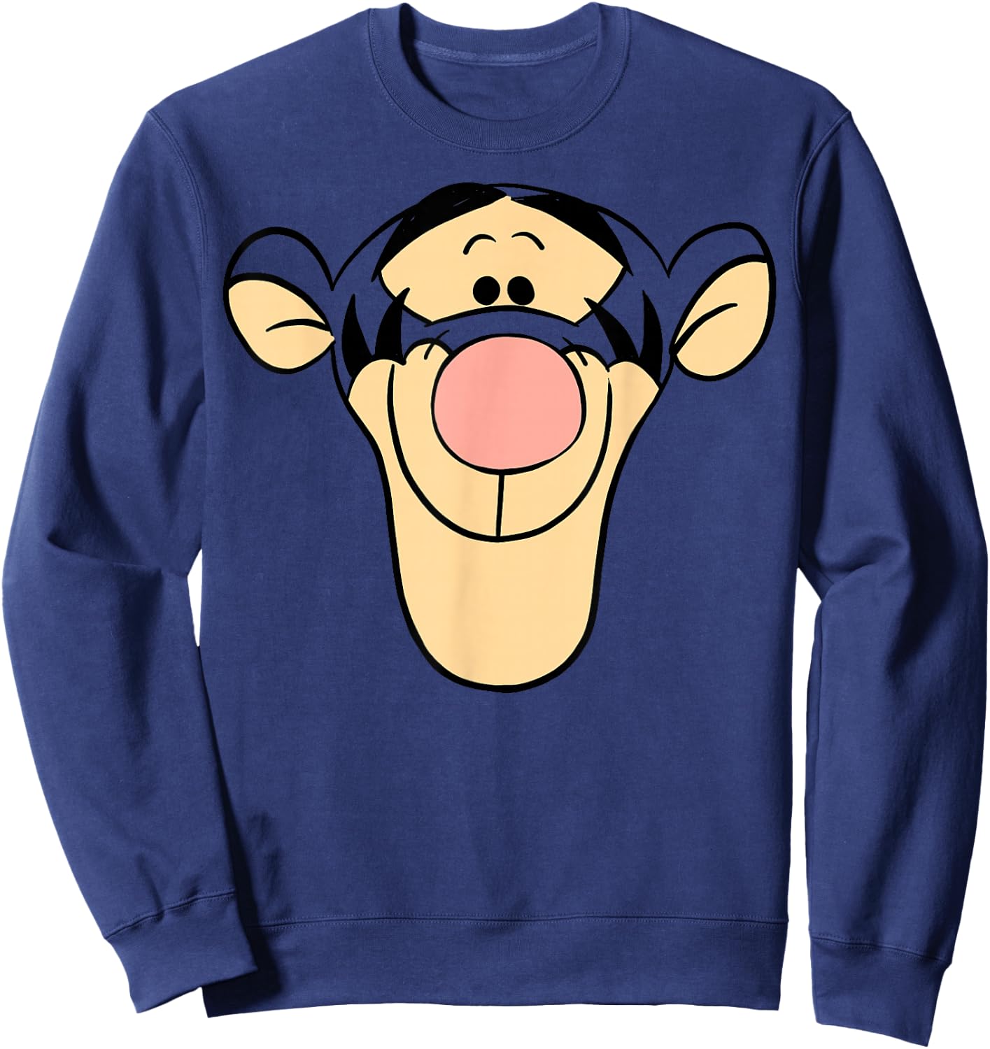Disney Winnie The Pooh Tigger Large Face Sweatshirt - Sweatshirt | Navy