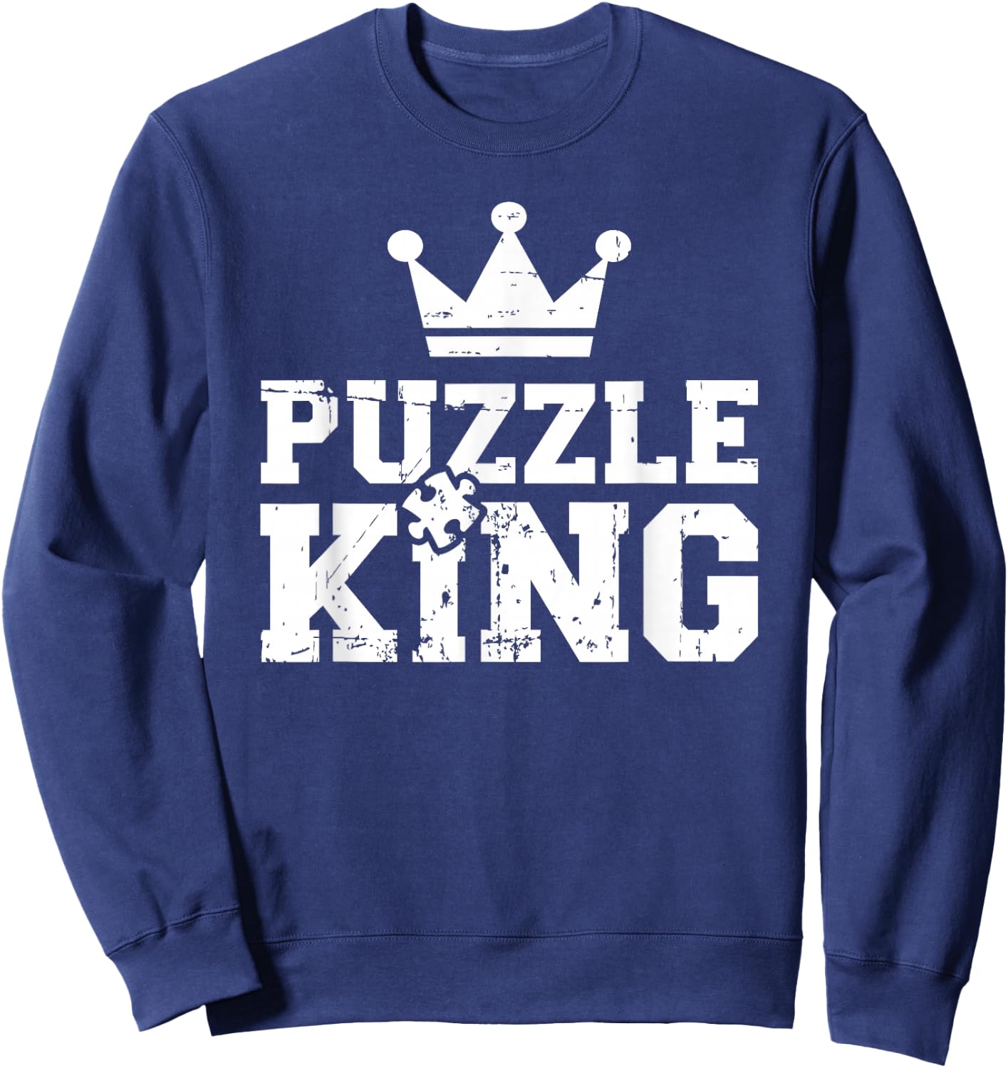Jigsaw puzzle king Sweatshirt - Sweatshirt | Navy