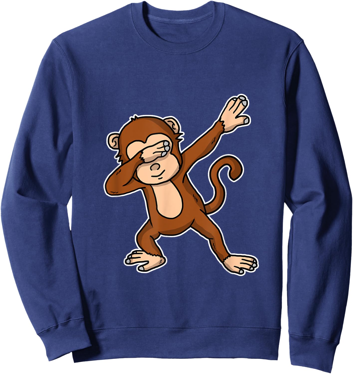 Funny Dabbing Monkey Dab Dance Cool Ape Lover Gift Sweatshirt - Sweatshirt | Navy