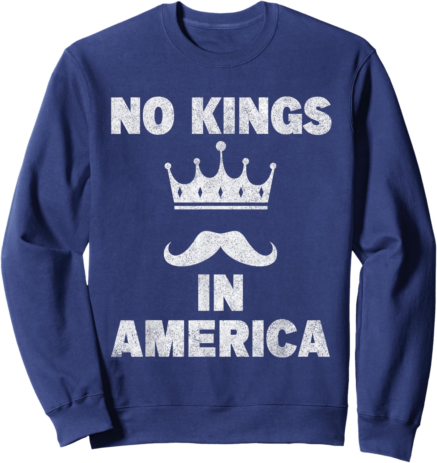 No Kings in America Supreme Court Protest Sweatshirt - Sweatshirt | Navy