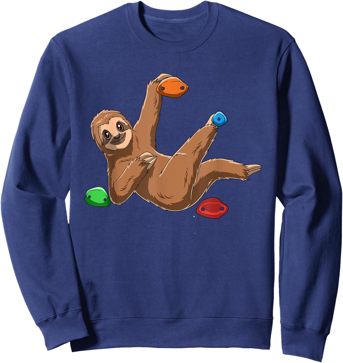 Sloth - Bouldering and Climbing Gift Sweatshirt - Sweatshirt | Navy
