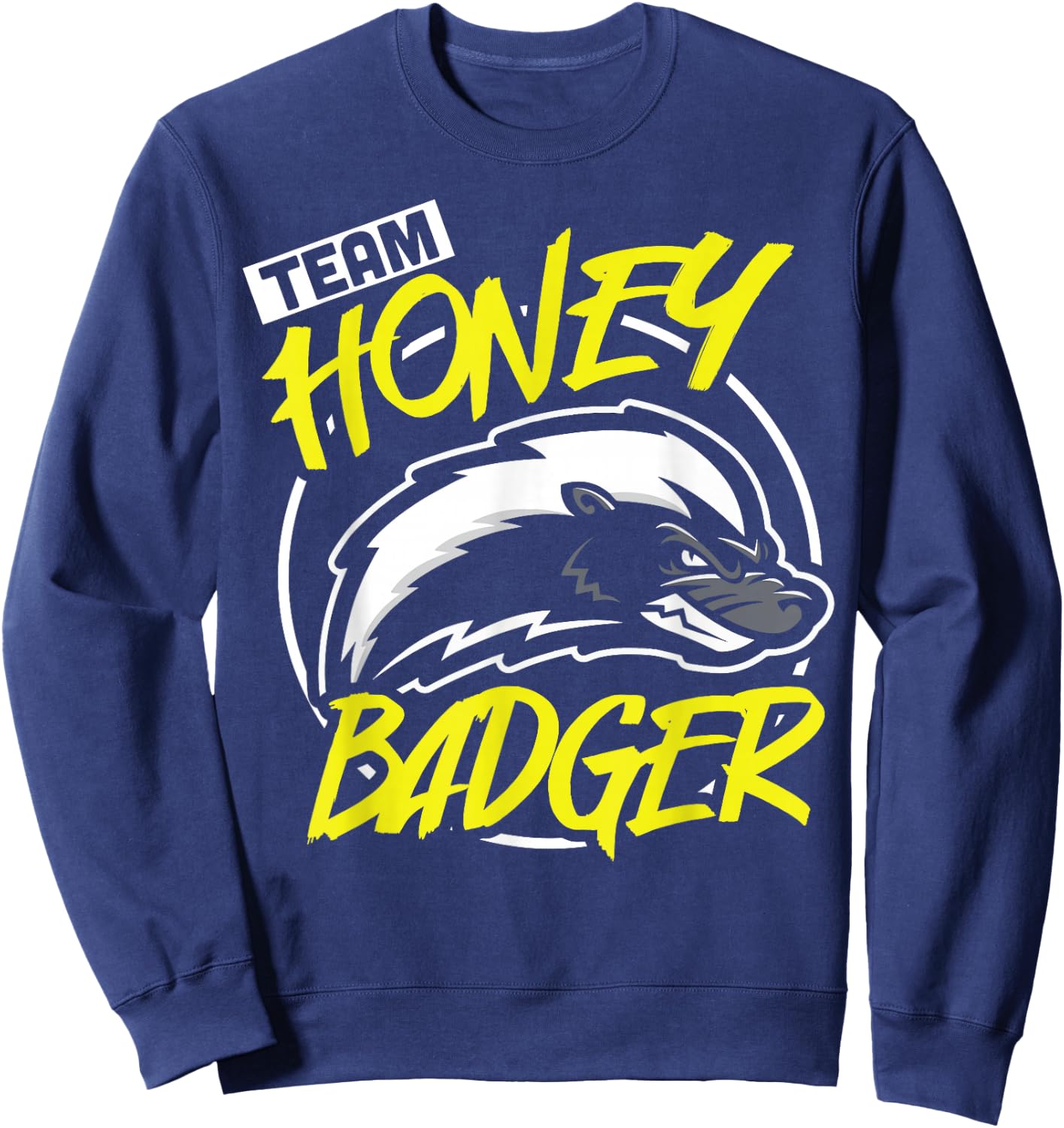 Team Honey Badger Forest Animal Squad Funny Boys Girls Gift Sweatshirt - Sweatshirt | Navy