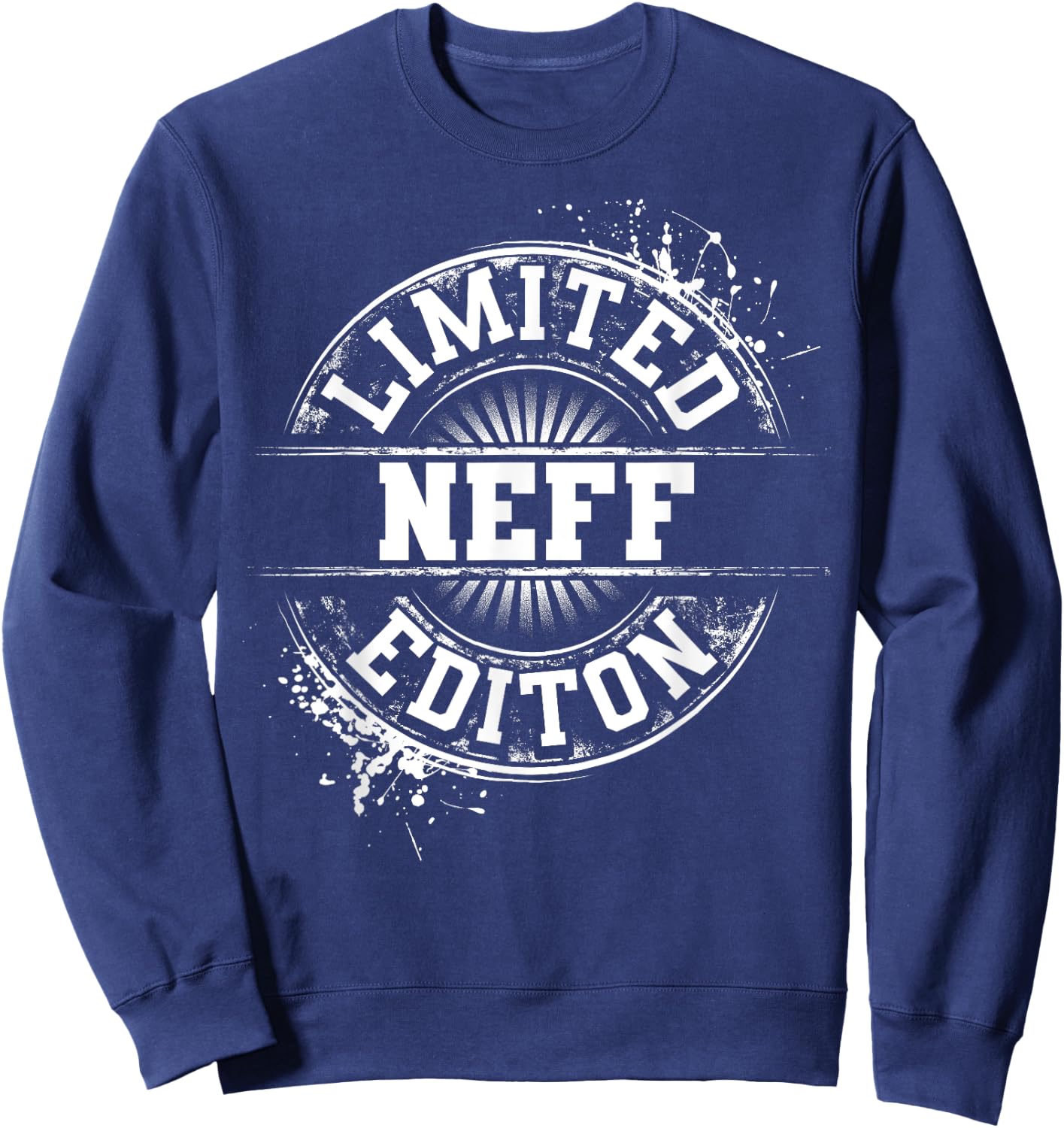 NEFF Funny Surname Family Tree Birthday Reunion Gift Sweatshirt - Sweatshirt | Navy