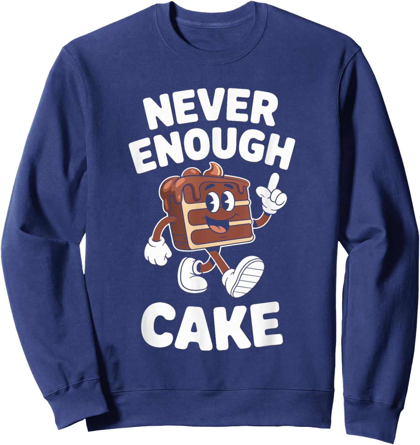 Funny Cake Retro Sweatshirt - Sweatshirt | Navy