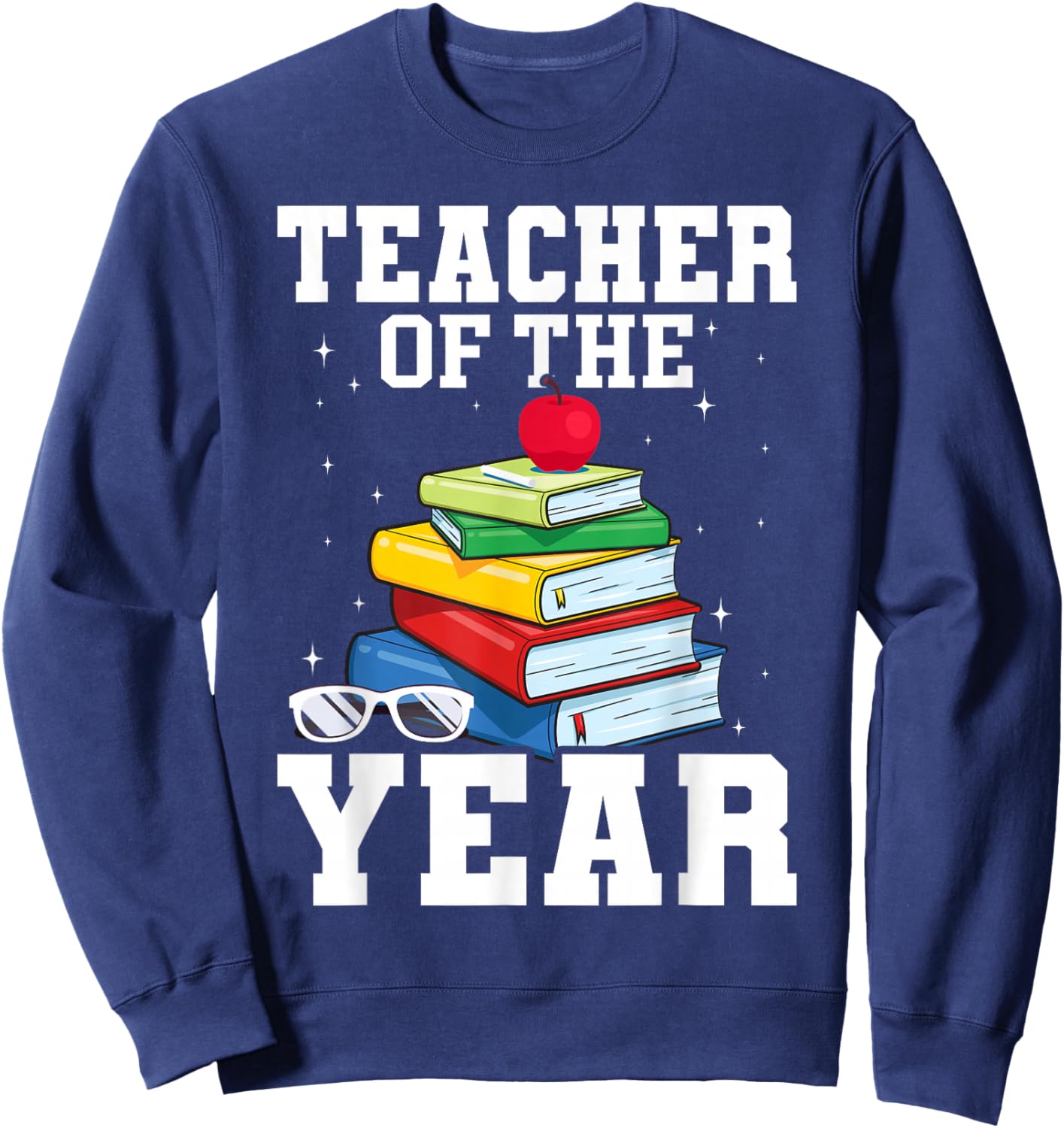 Teacher of the Year Sweatshirt - Sweatshirt | Navy