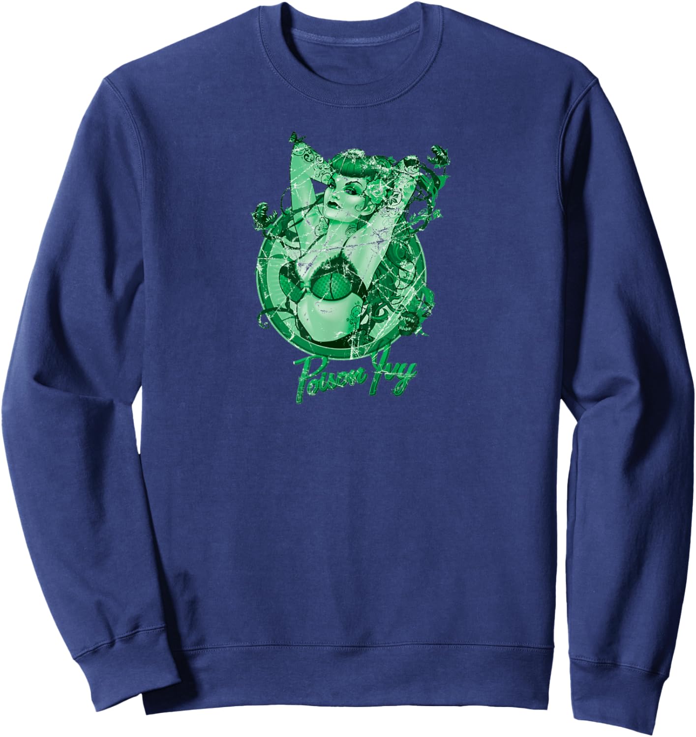 DC Bombshells Poison Ivy Character Sweatshirt - Sweatshirt | Navy