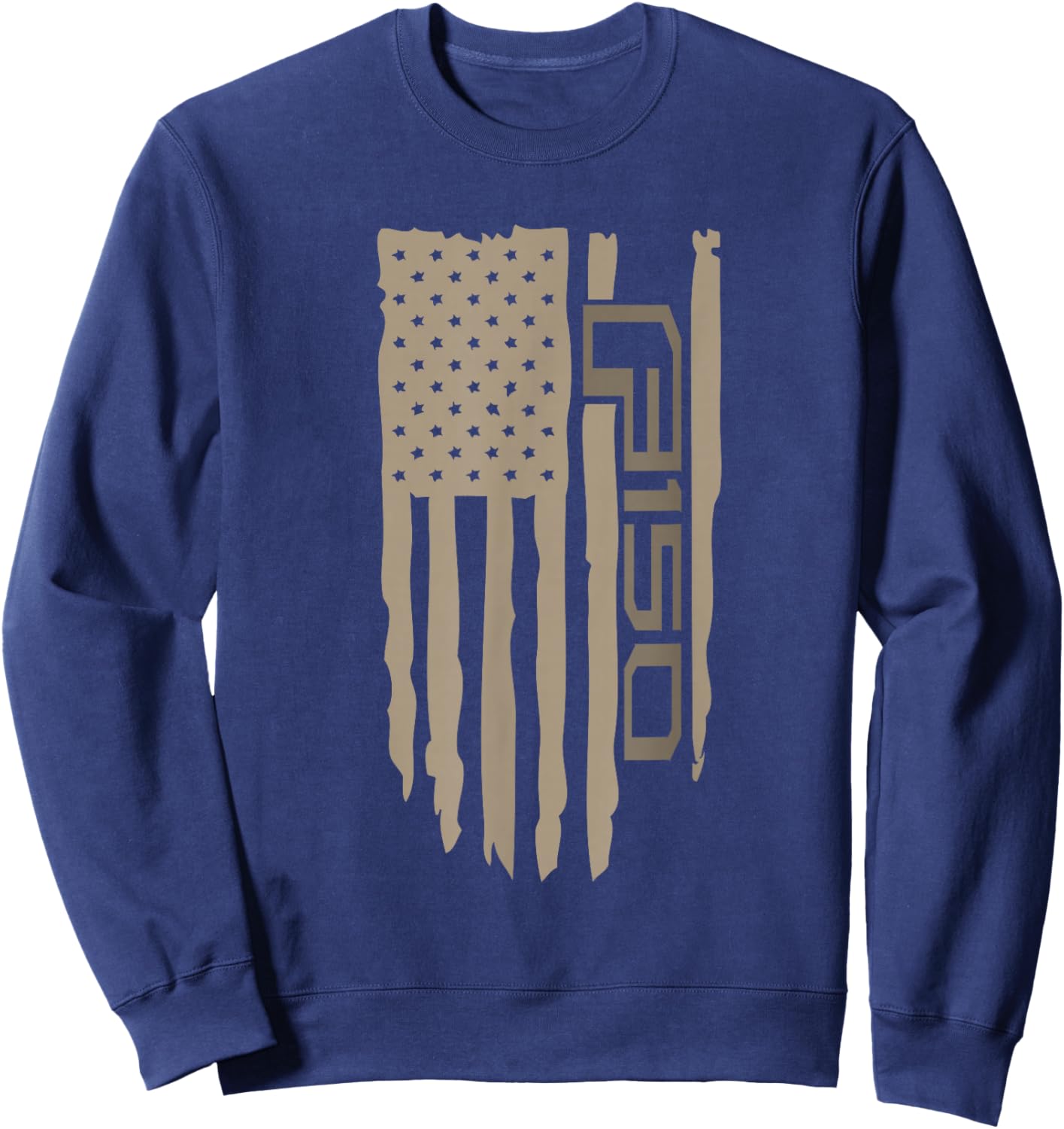 Wandering Wheels F150 American Flag Sweatshirt - Sweatshirt | Navy