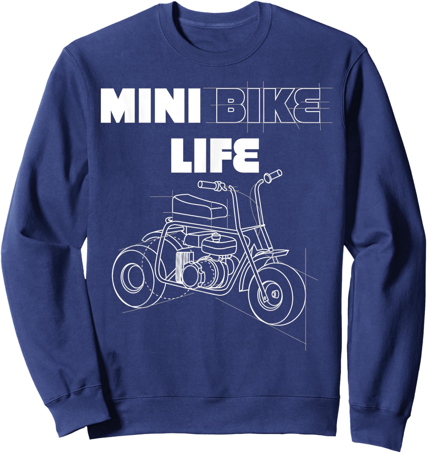 Minibike Mini Motorbike Funny Pocket Bike Sweatshirt - Sweatshirt | Navy