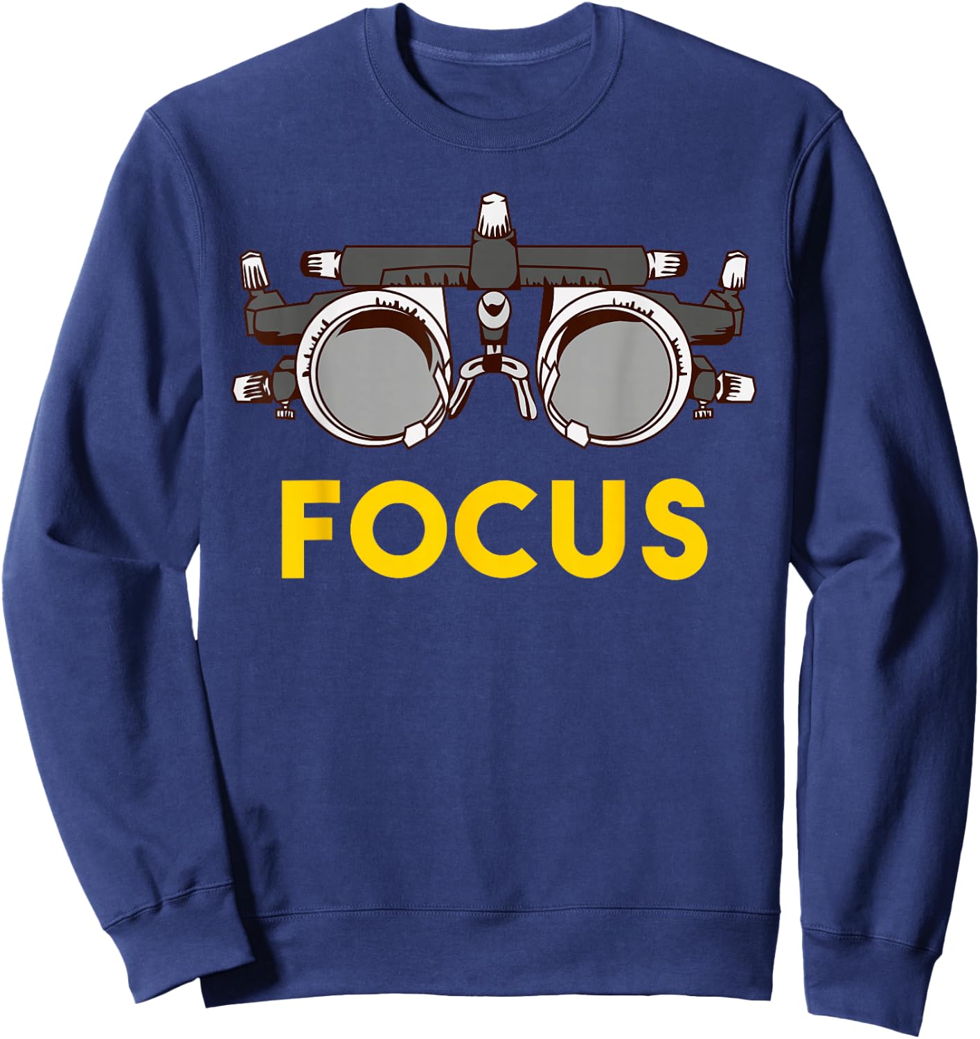 Born to Be an Optometrist | Phoropter Gift Funny Eye Oculist Sweatshirt - Sweatshirt | Navy