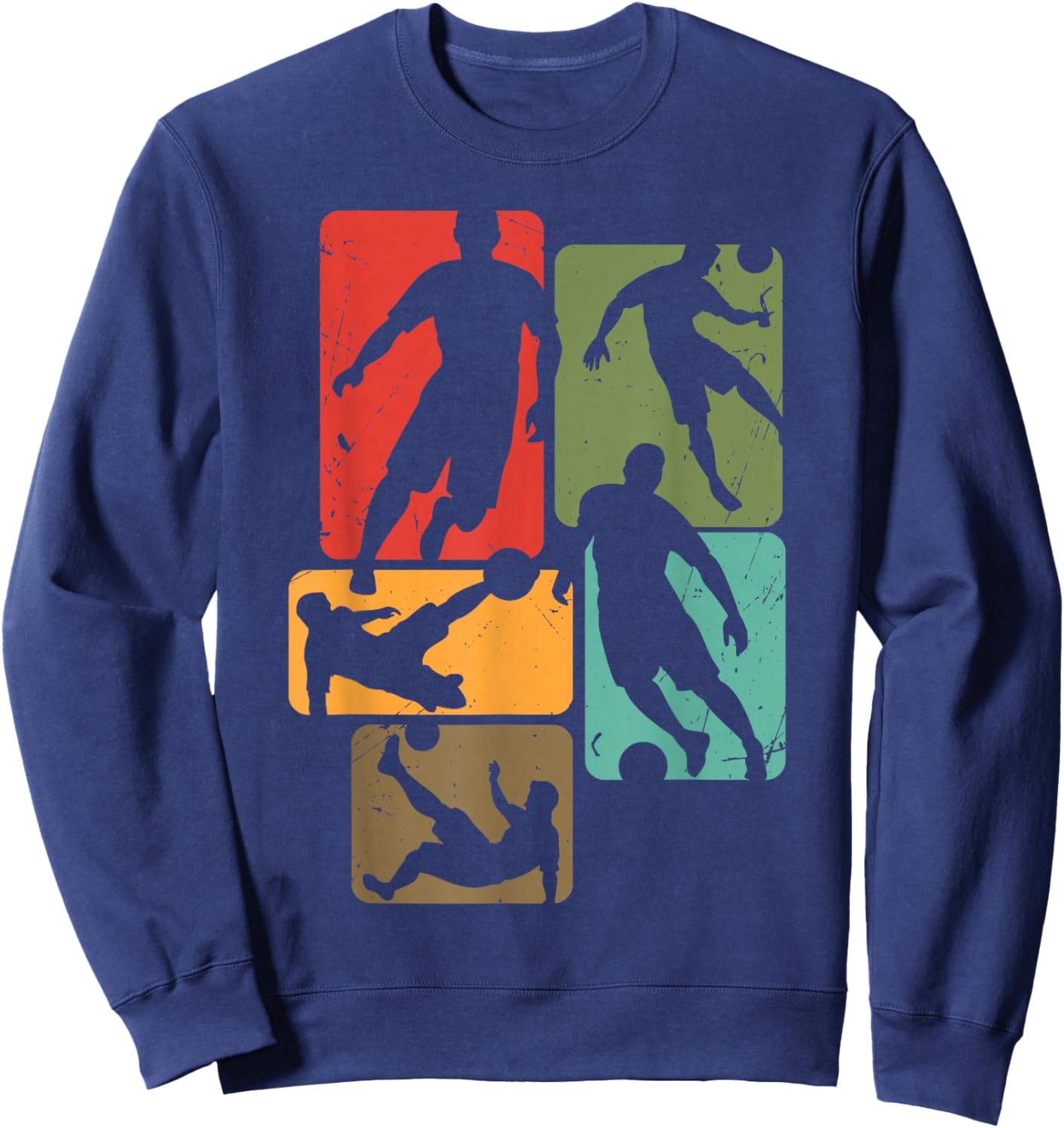 Soccer for Soccer Player | Retro Boys Soccer Sweatshirt - Sweatshirt | Navy