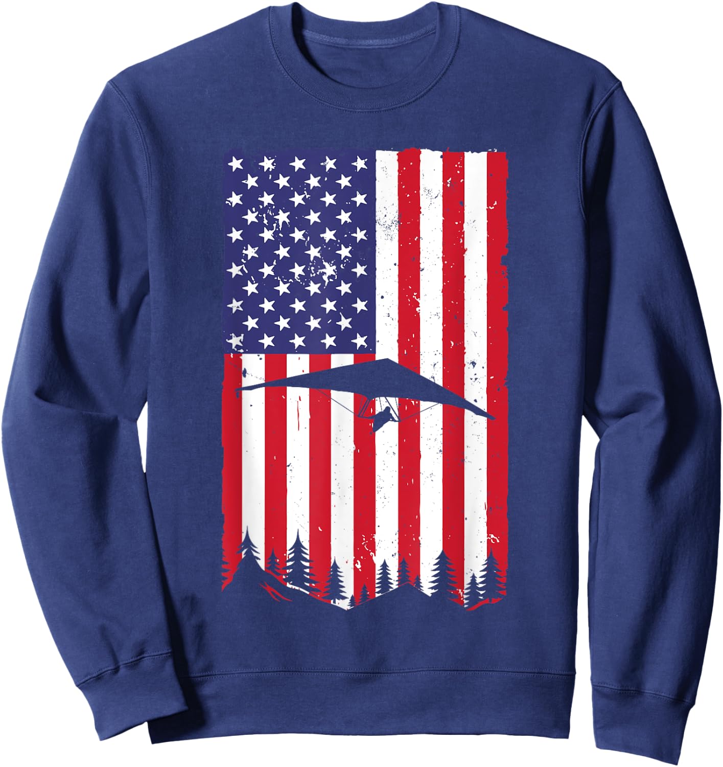 Cool Hang Glider Art Women Hang Gliding Lover Sweatshirt - Sweatshirt | Navy