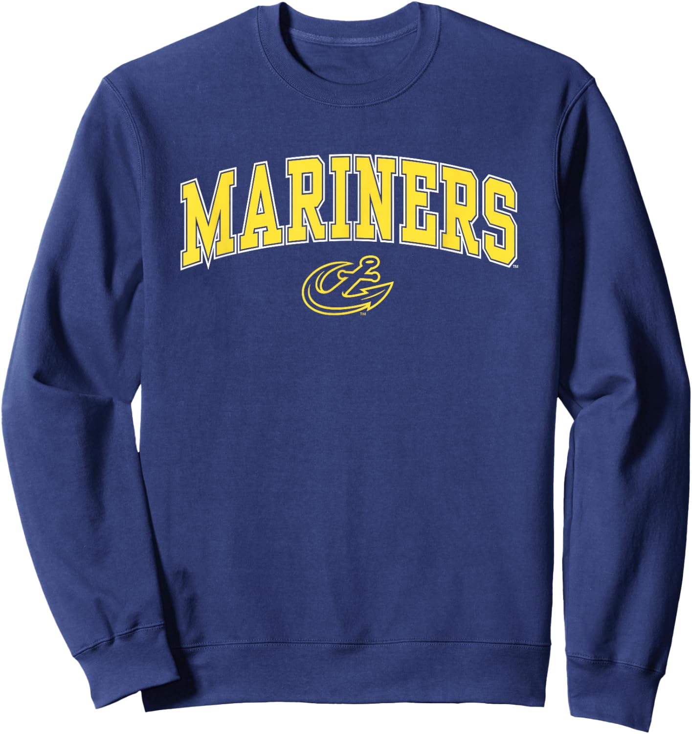 Maine Maritime Mariners Arch Over Blue Officially Licensed Sweatshirt - Sweatshirt | Navy