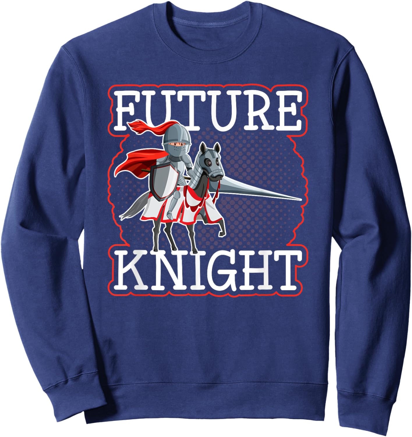 Medieval Renaissance Festival, Future Knight Kids Ren Faire Sweatshirt - Sweatshirt | Navy