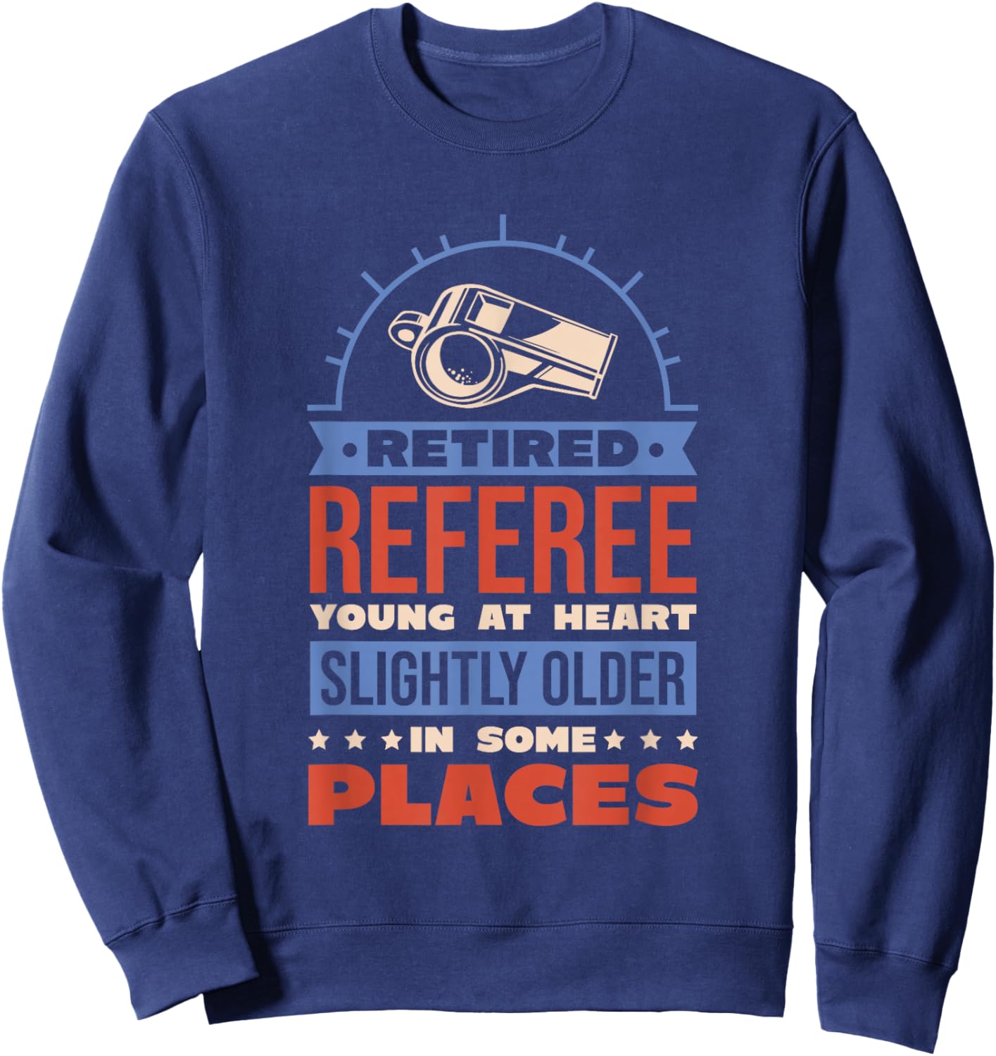 Retired Referee Design for Referee Refereeing Sweatshirt - Sweatshirt | Navy