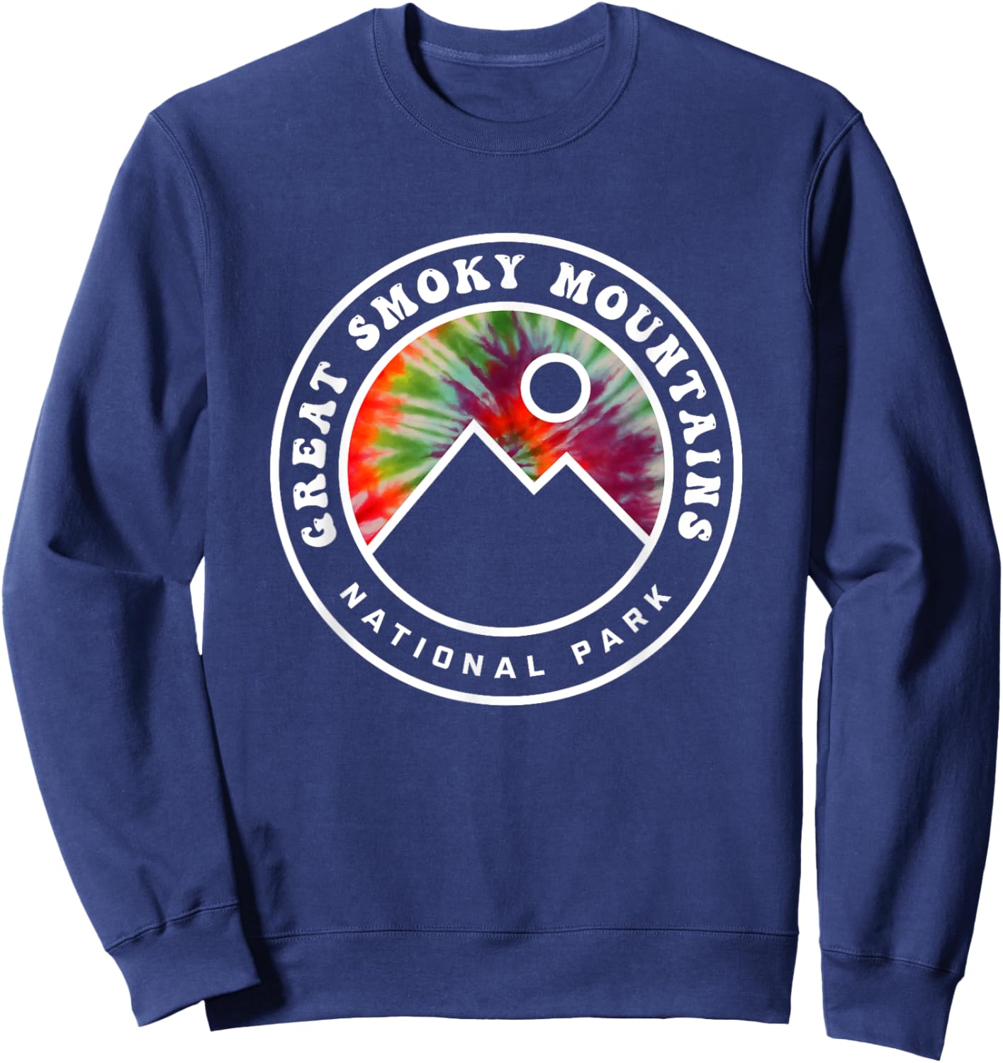 Great Smoky Mountains National Park Tie Dye Tennessee Sweatshirt - Sweatshirt | Navy