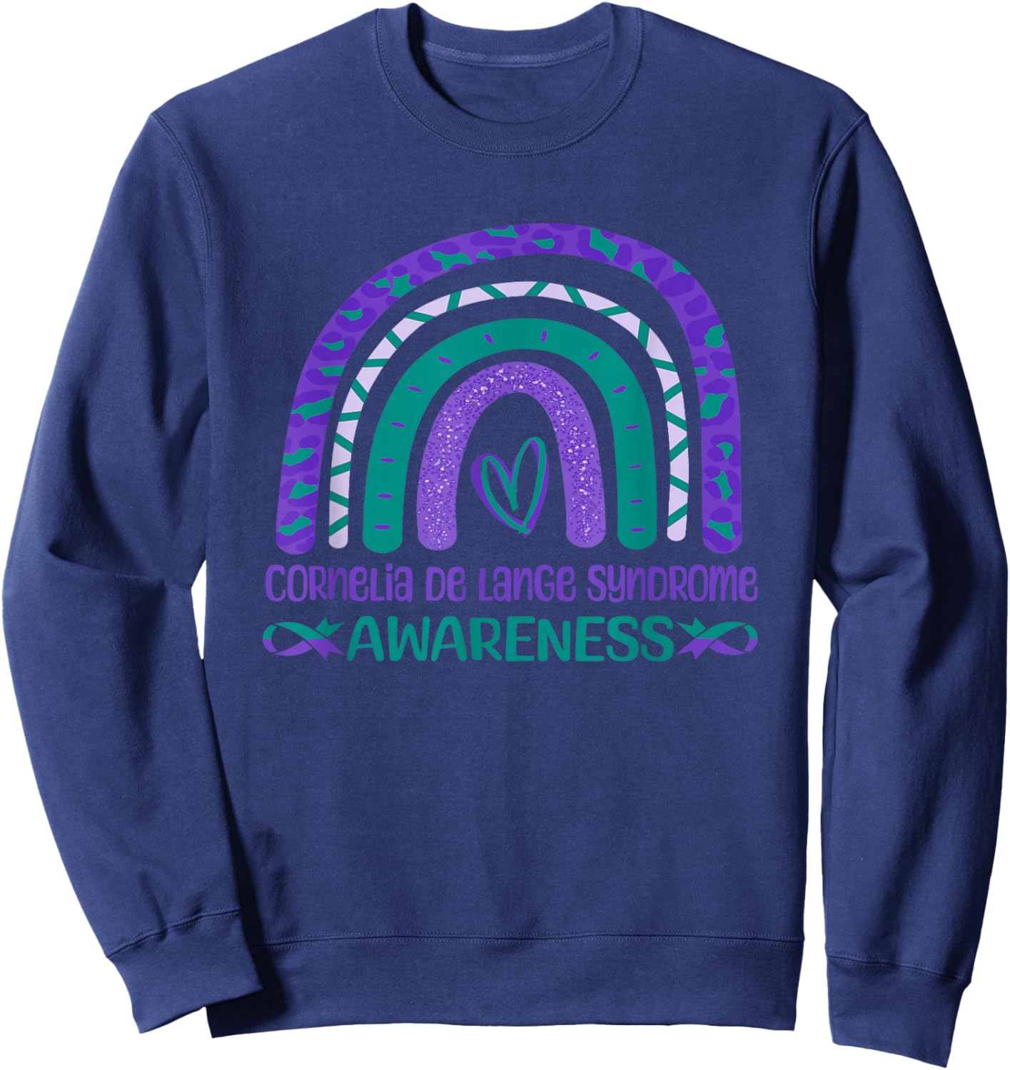 Cornelia De Lange Syndrome Awareness Sweatshirt - Sweatshirt | Navy