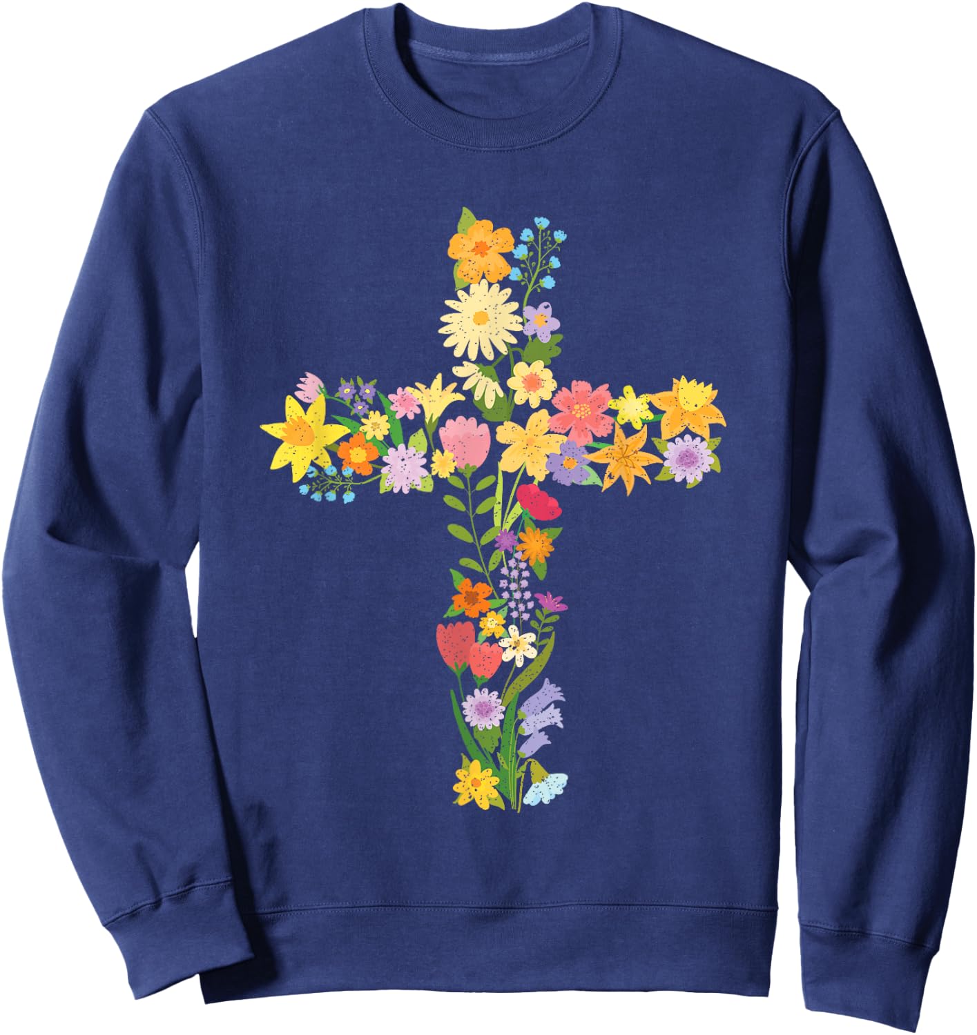 Jesus Christ Cross Bible Christianity Faith Gift Jesus Sweatshirt - Sweatshirt | Navy