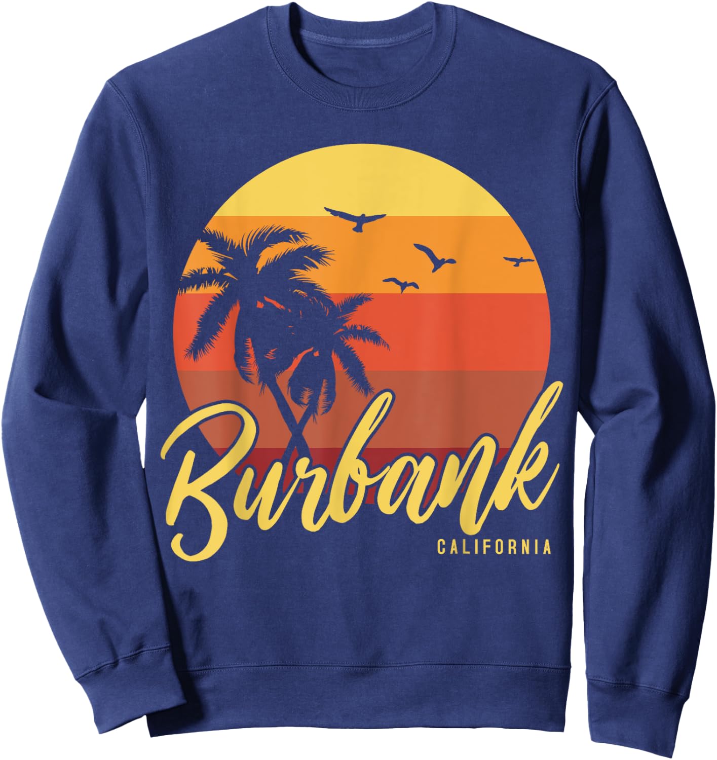 Burbank California Sweatshirt - Sweatshirt | Navy