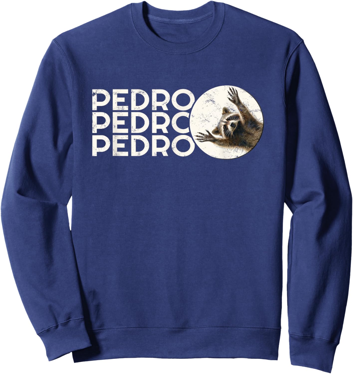 Lustiges Waschbär Meme - Pedro Waschbär Sweatshirt - Sweatshirt | Navy