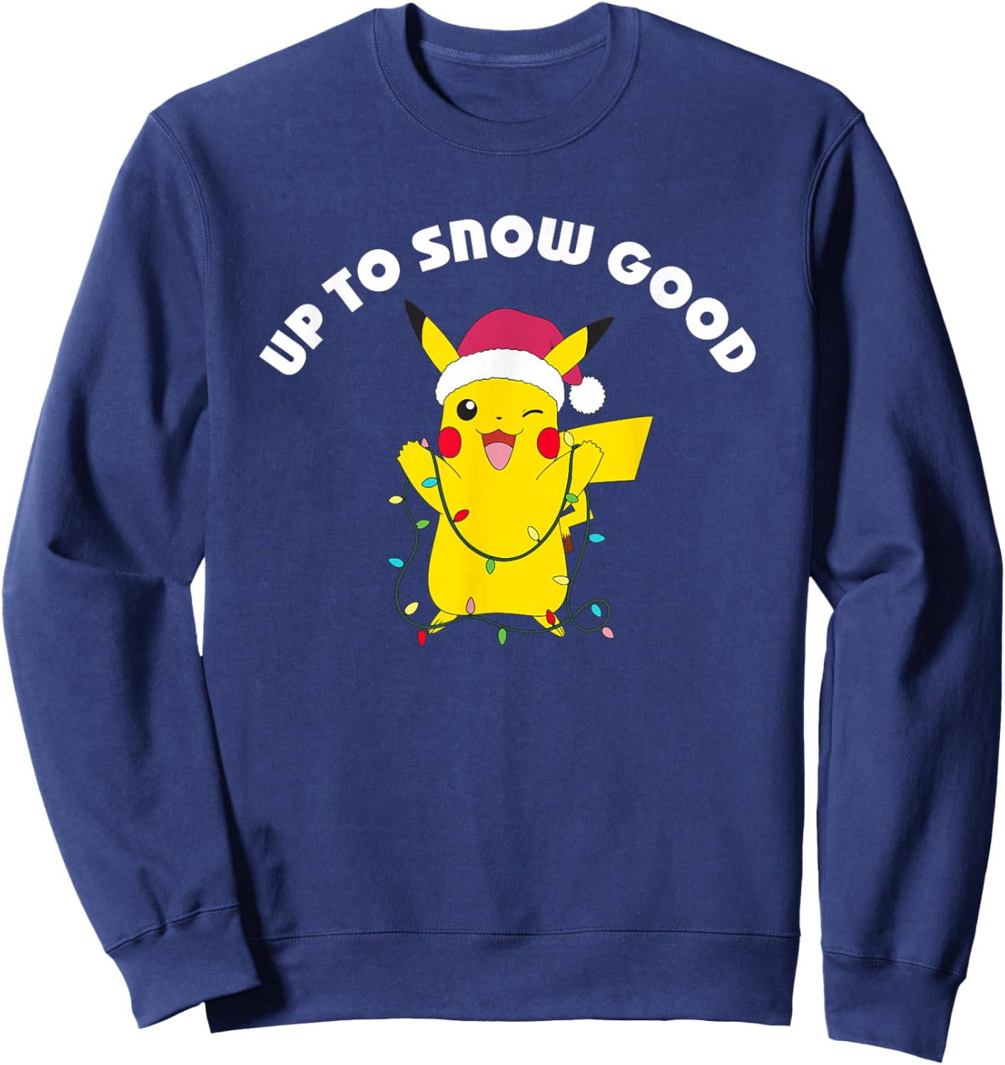 Pokémon - Christmas Pikachu Up to Snow Good Sweatshirt - Sweatshirt | Navy