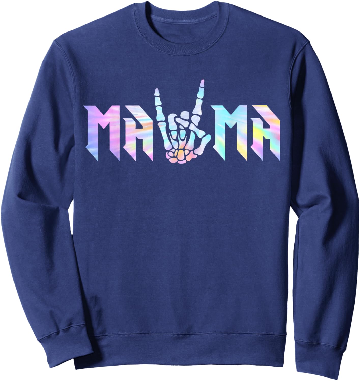 Mama Of The Bad Two the Bone Birthday 2 Years Old Birthday Sweatshirt - Sweatshirt | Navy