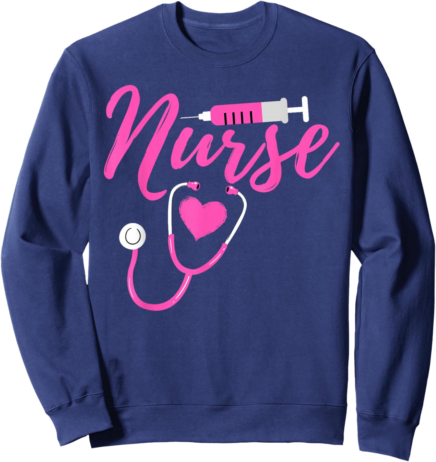 Happy Nurse Week 2025 Wound Care Nurse RN CNA Work Mom Dad Sweatshirt - Sweatshirt | Navy