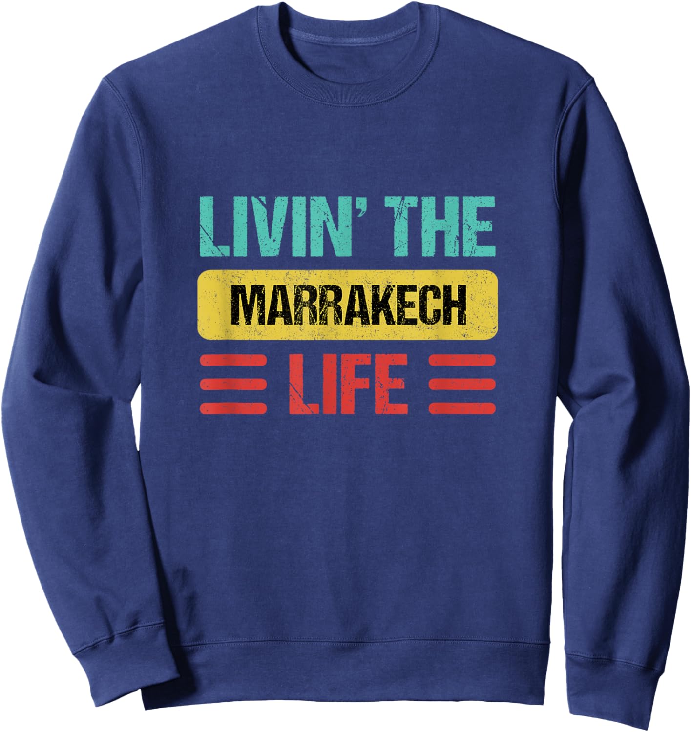 Marrakech Morocco Sweatshirt - Sweatshirt | Navy
