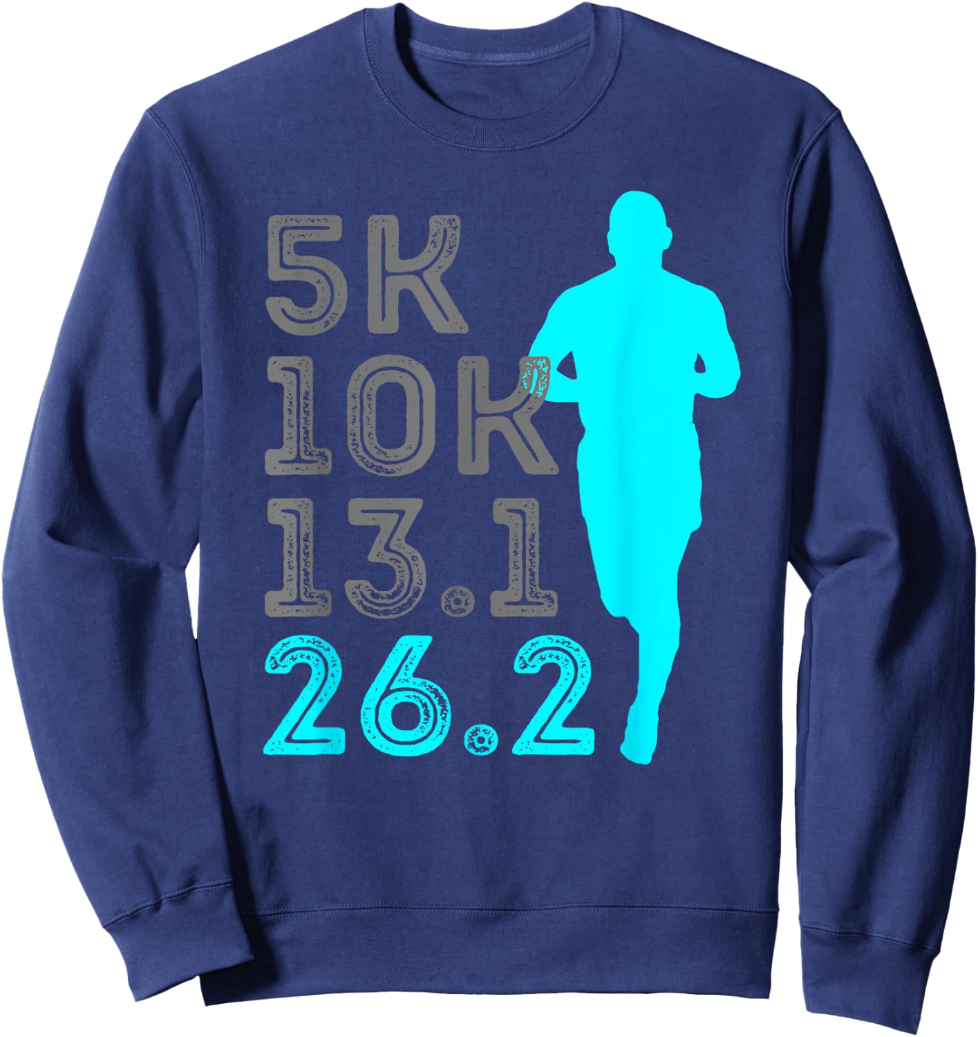 Marathon Running Finisher 5k 10k 13.1 26.2 Chicago NY Sweatshirt - Sweatshirt | Navy