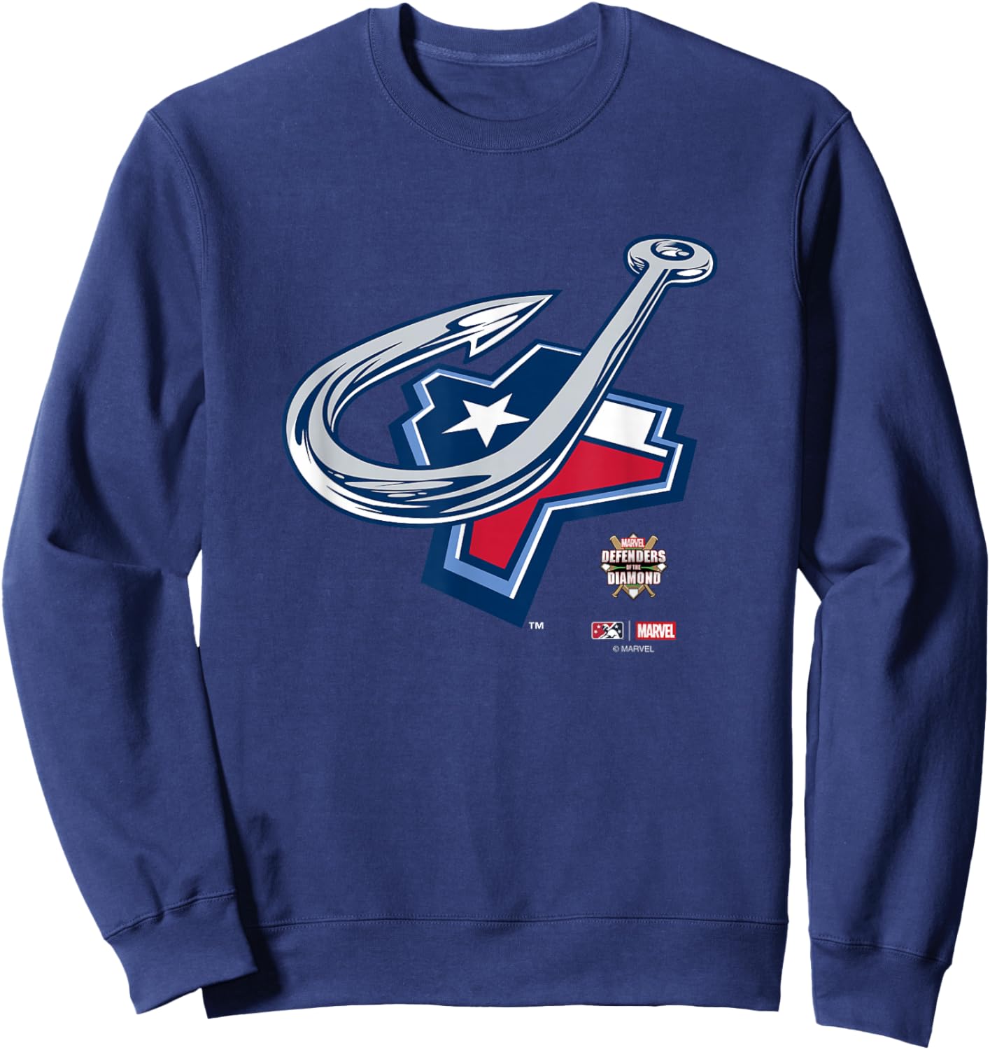 Marvel x MiLB Defenders Of The Diamond Corpus Christi Hooks Sweatshirt - Sweatshirt | Navy