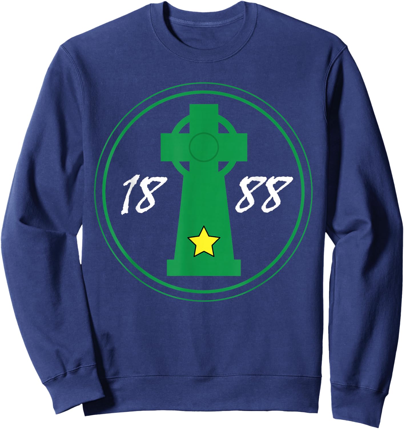 Celtic Cross Irish 1888 Coybig Sweatshirt - Sweatshirt | Navy