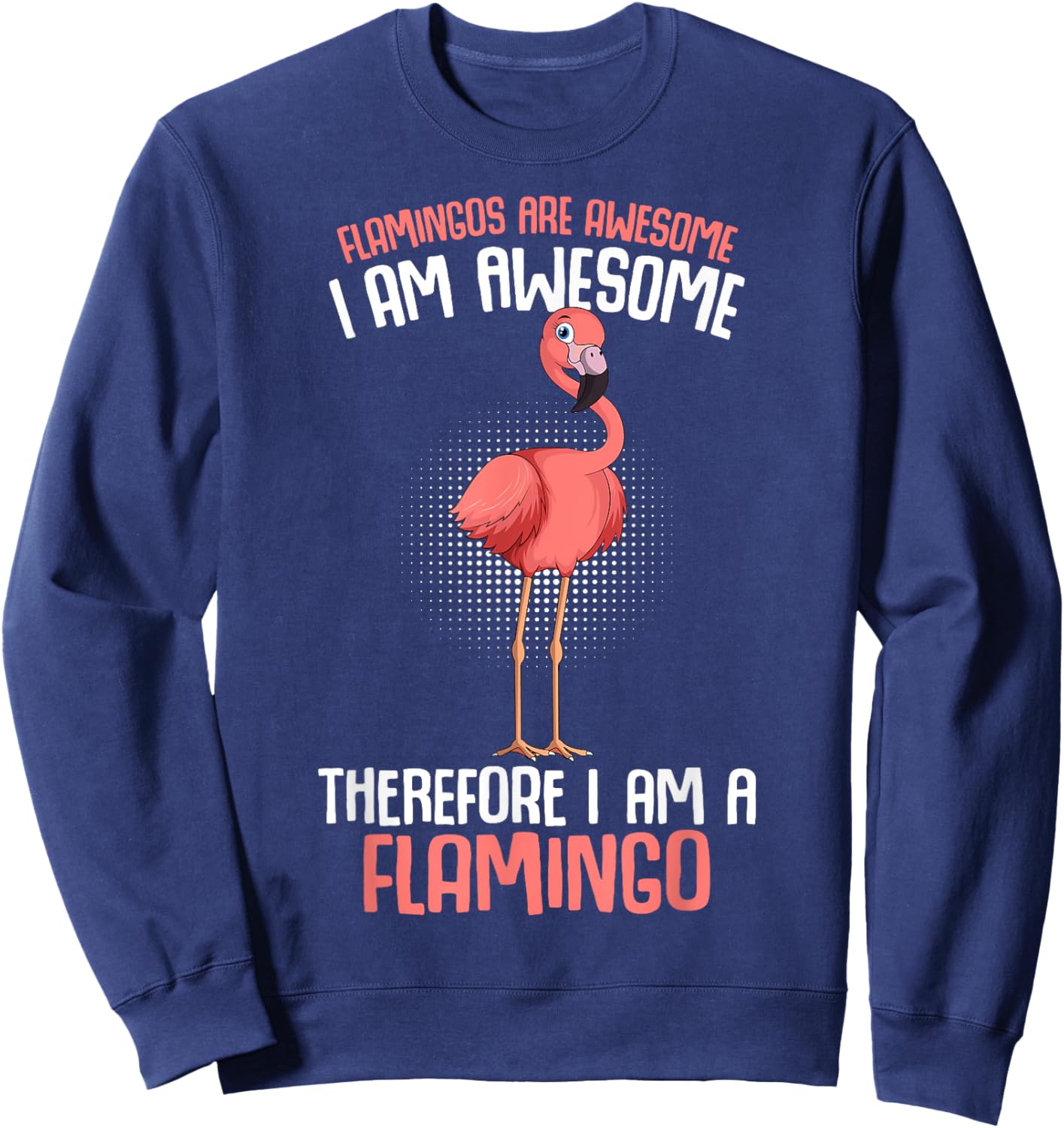 Flamingo Kids Girls Women Flamingo Sweatshirt - Sweatshirt | Navy