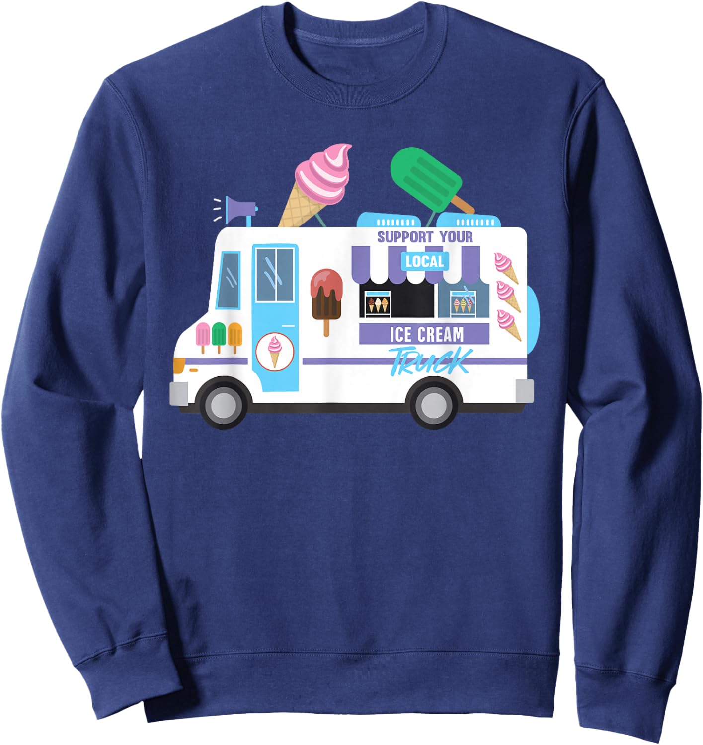 Ice Cream Truck Sweatshirt - Sweatshirt | Navy