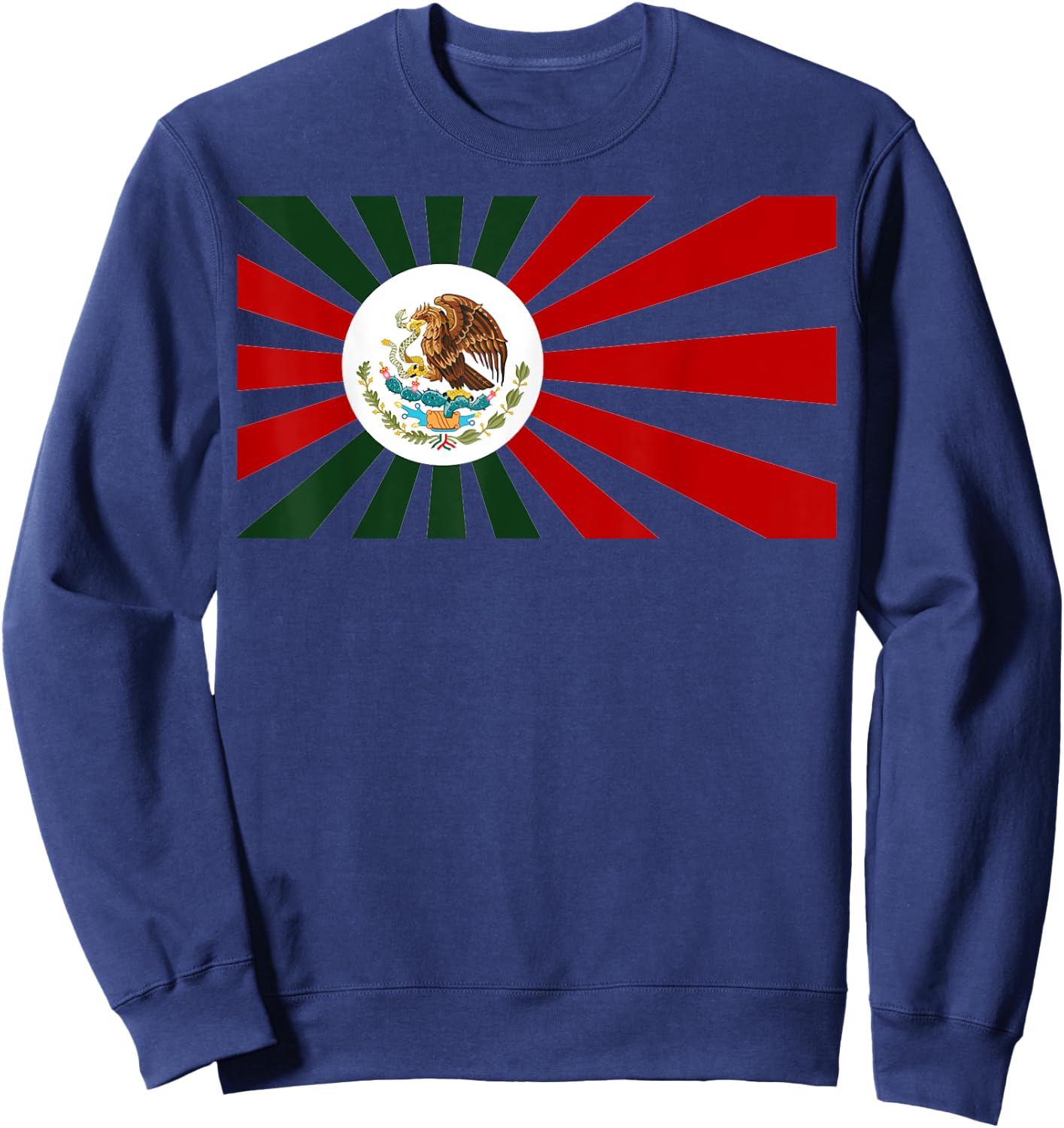 Mexican Japan Flag Japanese Mexico Anime Manga fan Mexicanos Sweatshirt - Sweatshirt | Navy