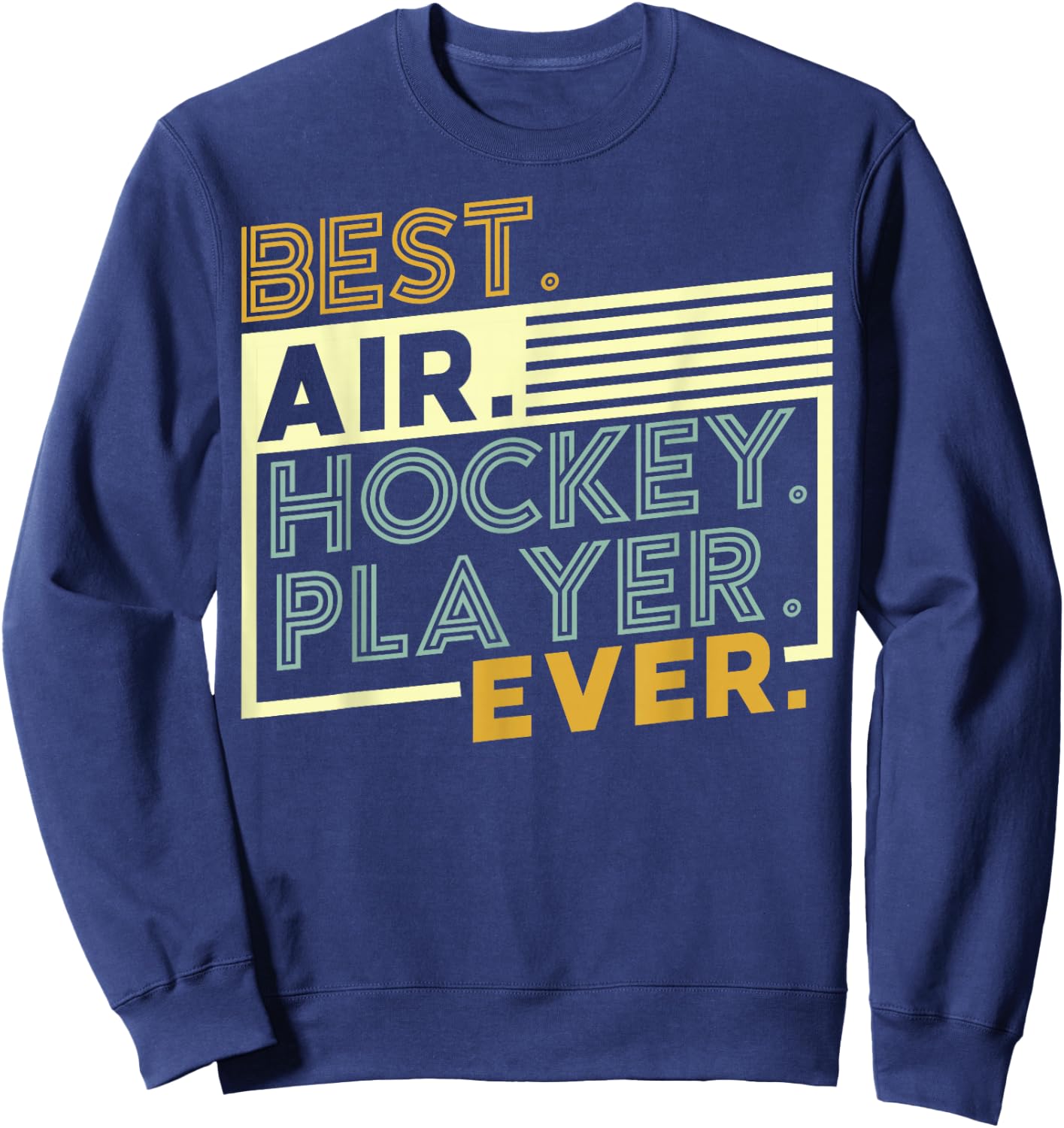 Funny Air Hockey Fan | Air Hockey Champion Sweatshirt - Sweatshirt | Navy