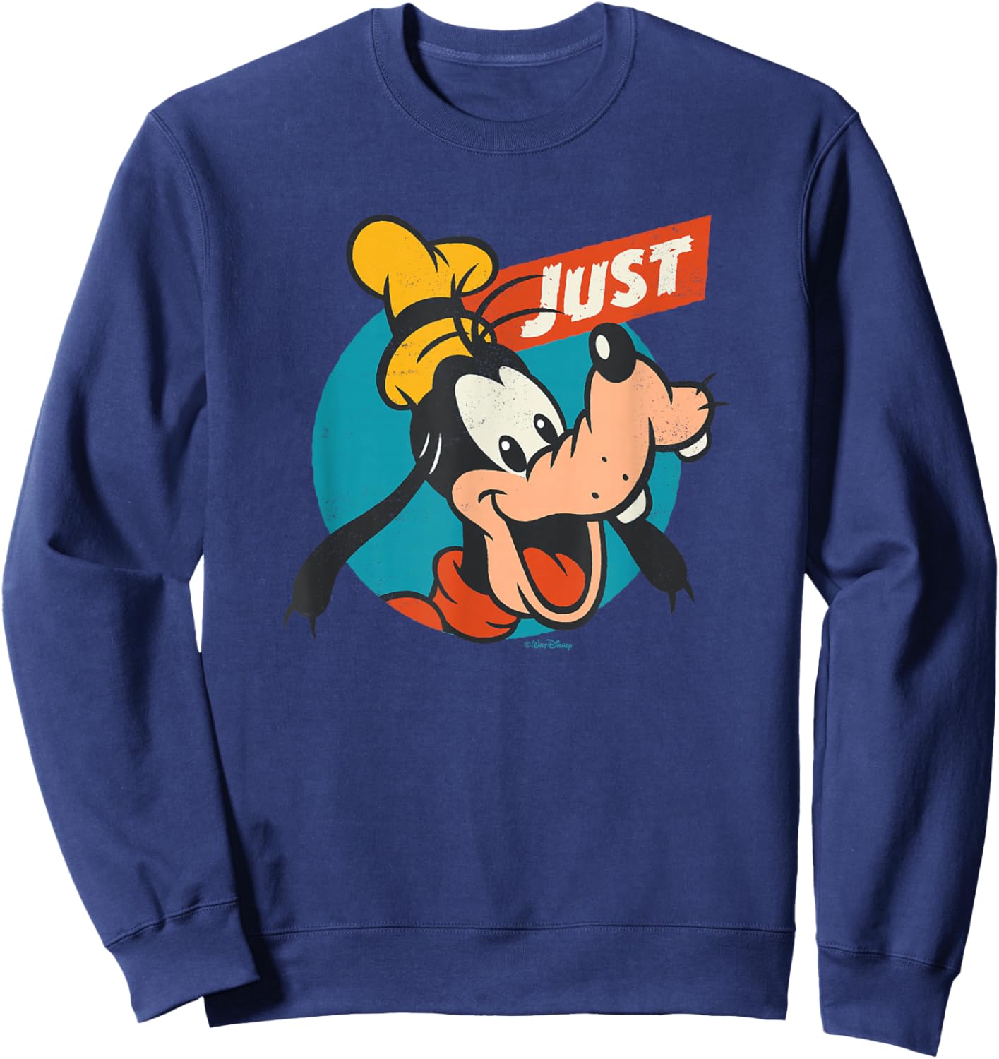 Disney Just Goofy Vintage Classics Retro Funny Sweatshirt - Sweatshirt | Navy