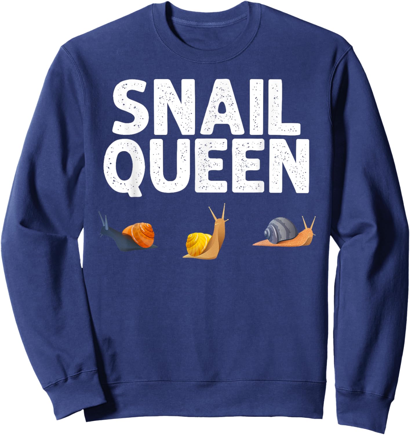 Snails Design Grandma Slow Gastropod Slug Lovers Sweatshirt - Sweatshirt | Navy