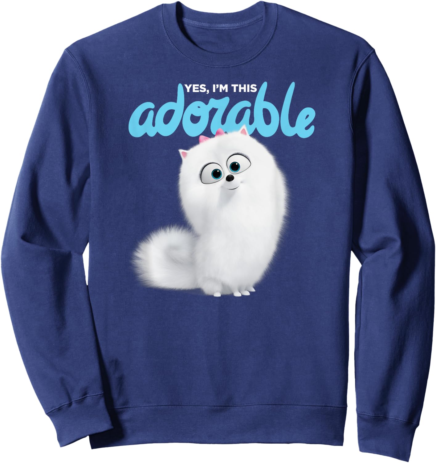 The Secret Life of Pets 2 Gidget Yes I'm This Adorable Sweatshirt - Sweatshirt | Navy