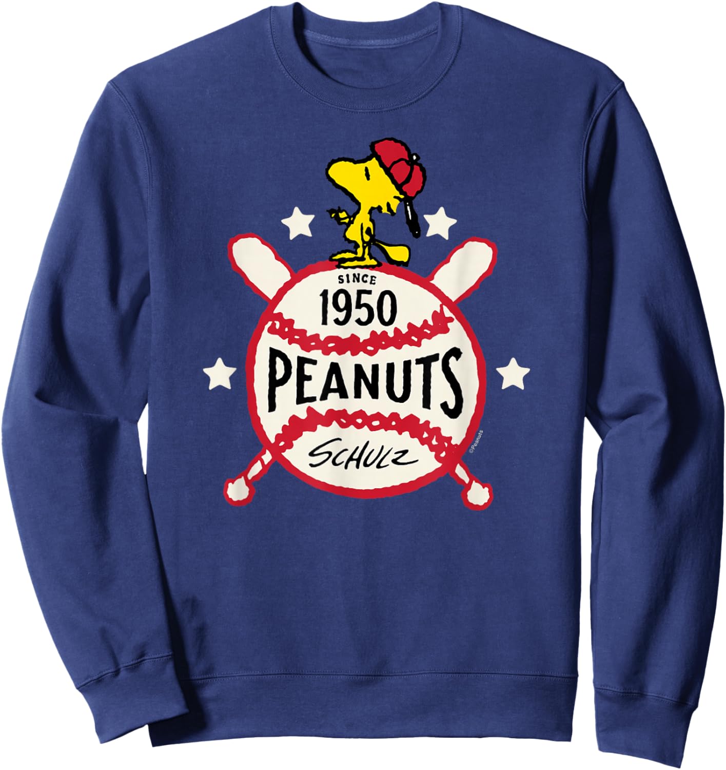 Peanuts - Woodstock 1950 Baseball Sweatshirt - Sweatshirt | Navy
