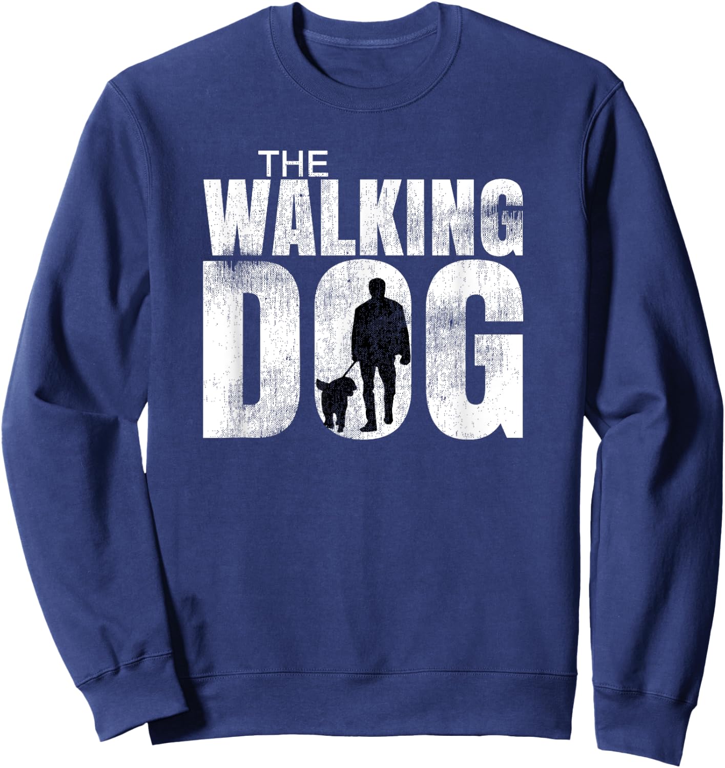 Funny The Walking Dog Dead Dog Walking Gift Women Kids Sweatshirt - Sweatshirt | Navy