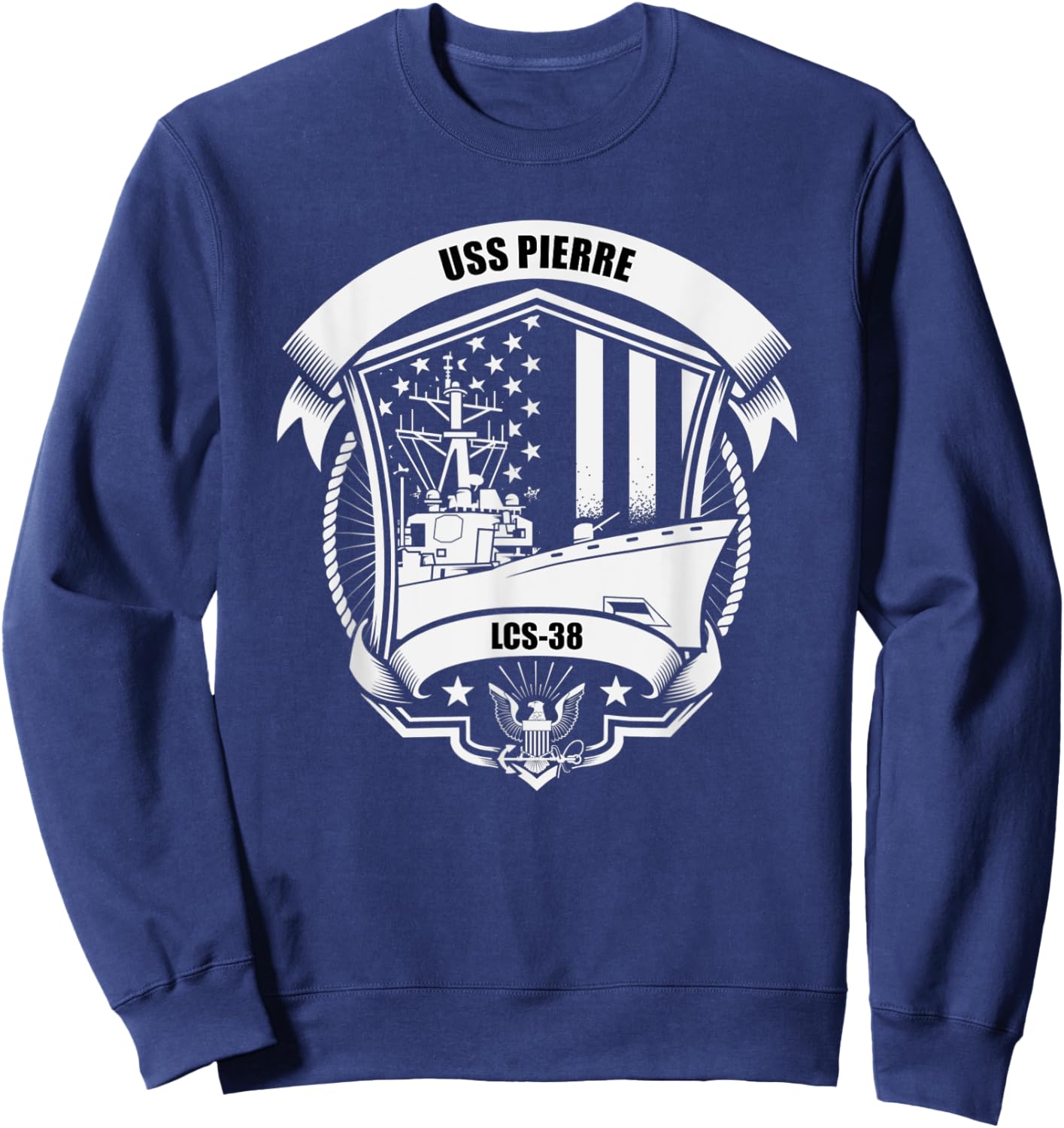 USS Pierre LCS-38 Sweatshirt - Sweatshirt | Navy
