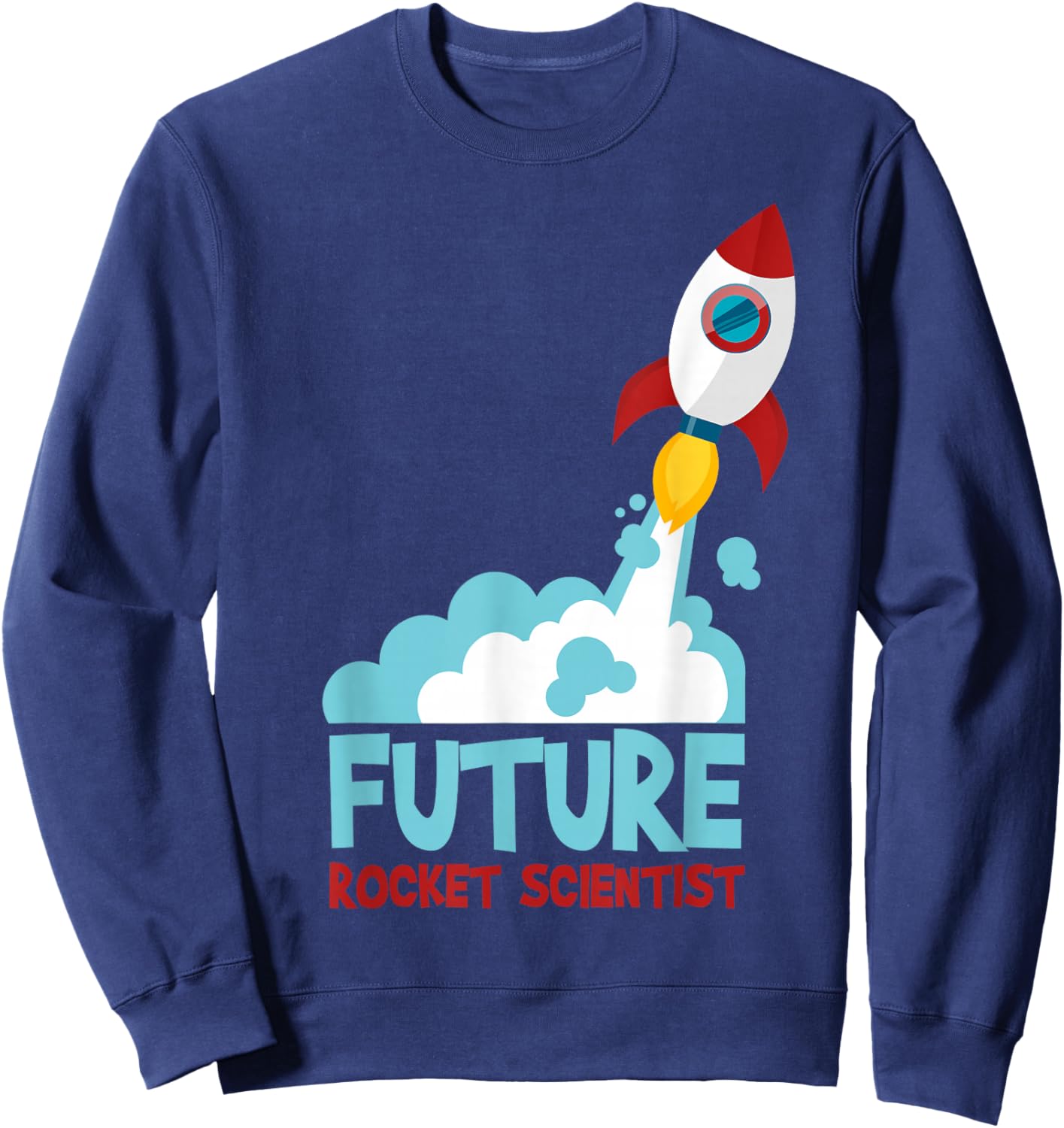 Future Scientist Science Rocket Ship Kids Gift Astronaut Sweatshirt - Sweatshirt | Navy