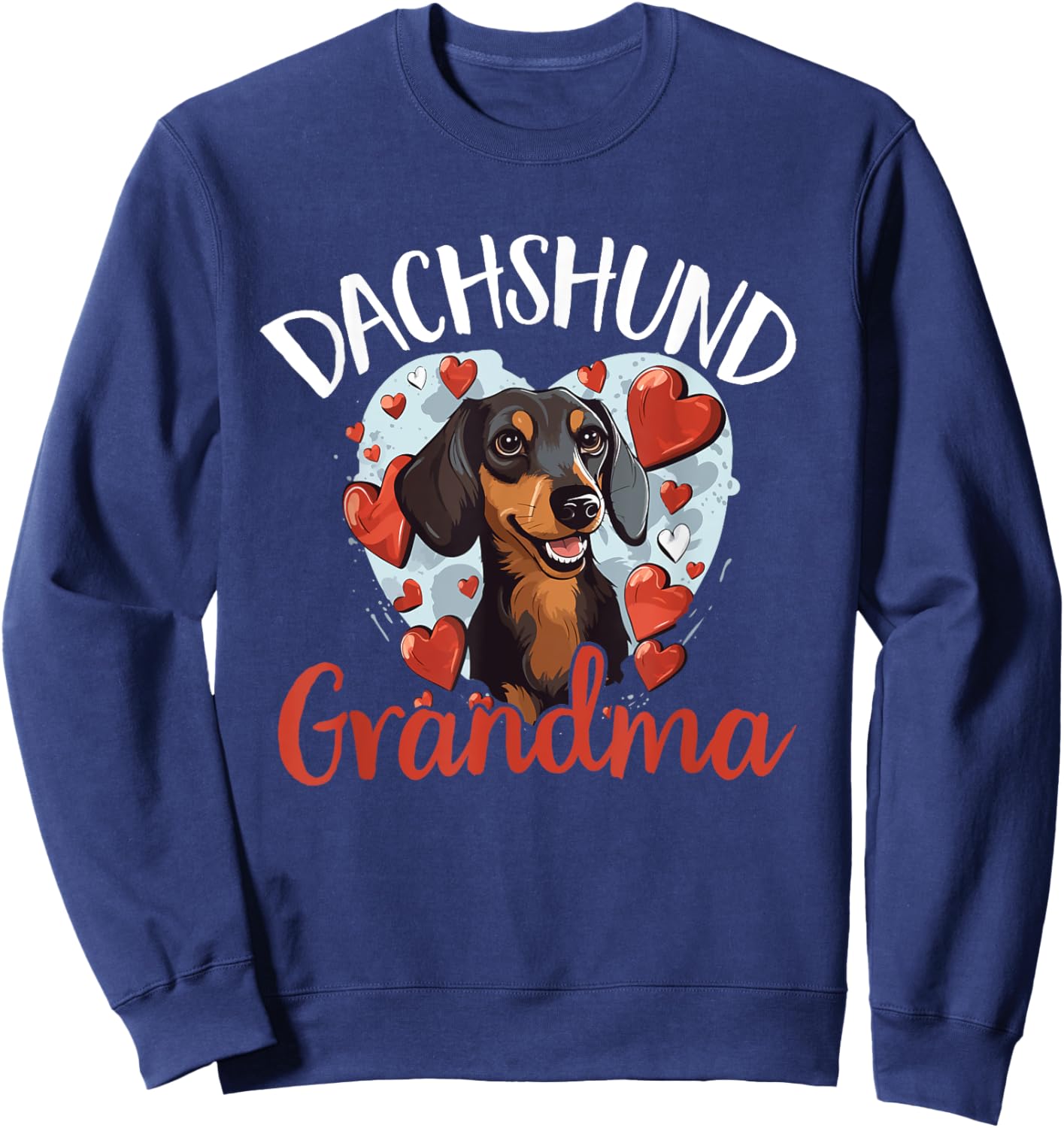 Dachshund wiener sausage dog Dachshund Grandma Sweatshirt - Sweatshirt | Navy