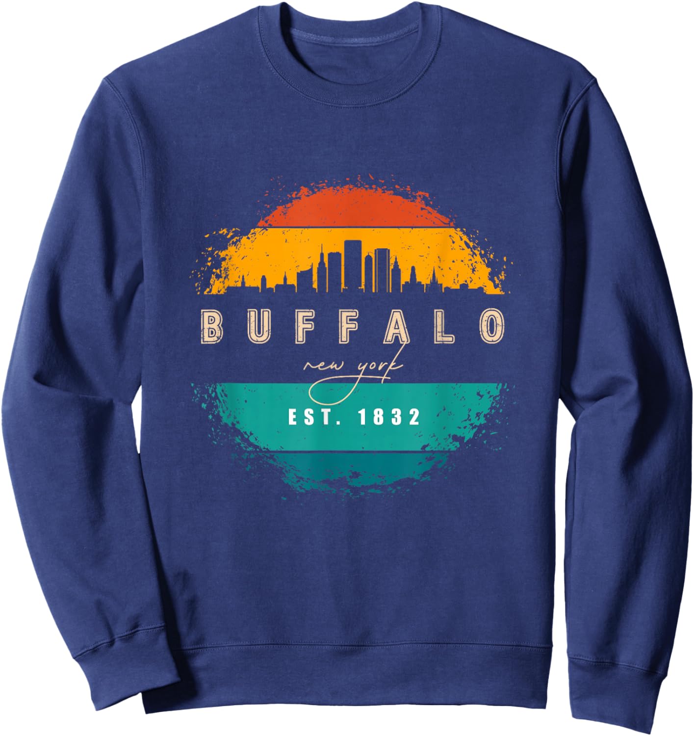 City of Buffalo New York Sweatshirt - Sweatshirt | Navy