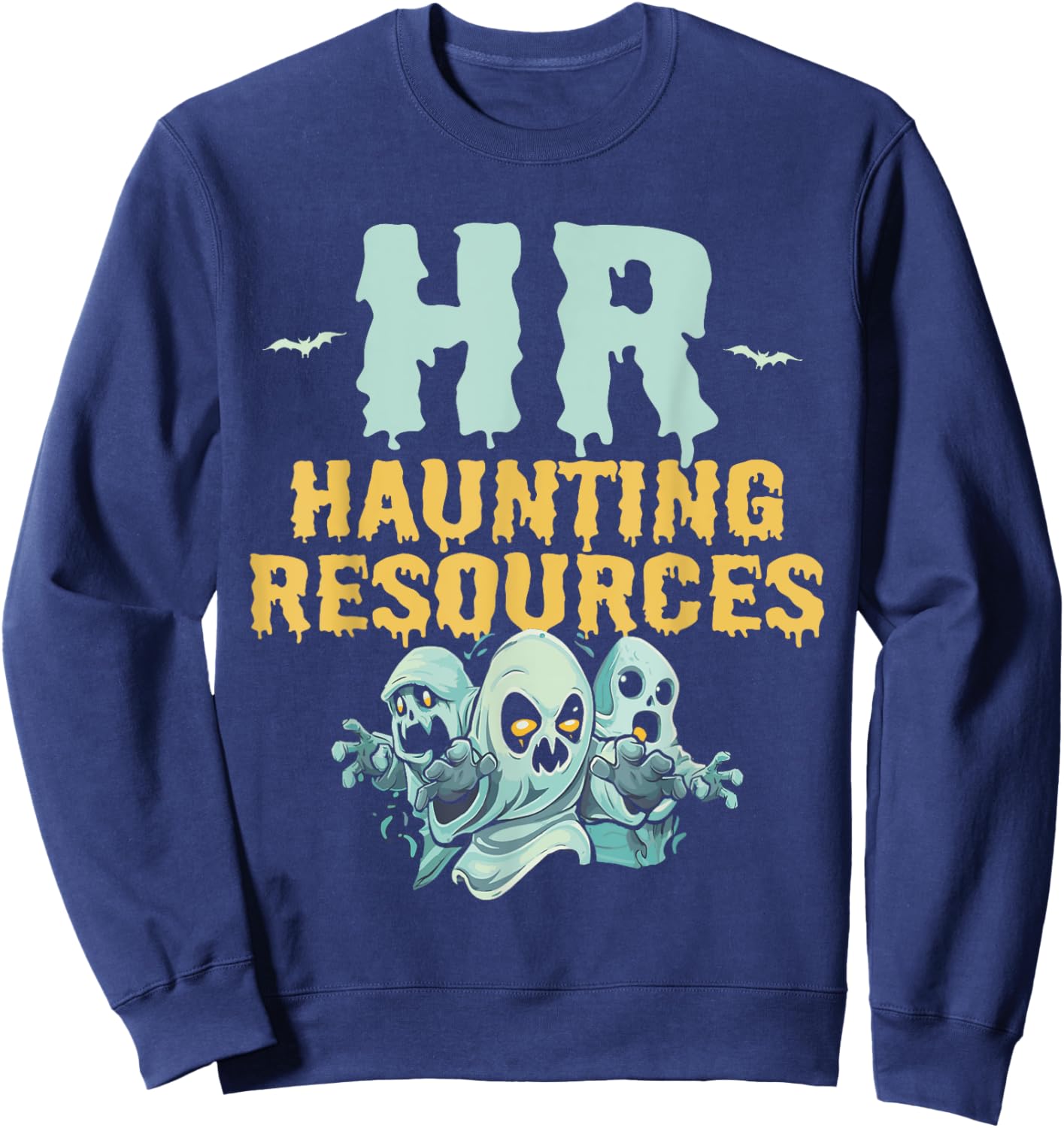 Halloween HR Human Resources Management Officer Funny Sweatshirt - Sweatshirt | Navy