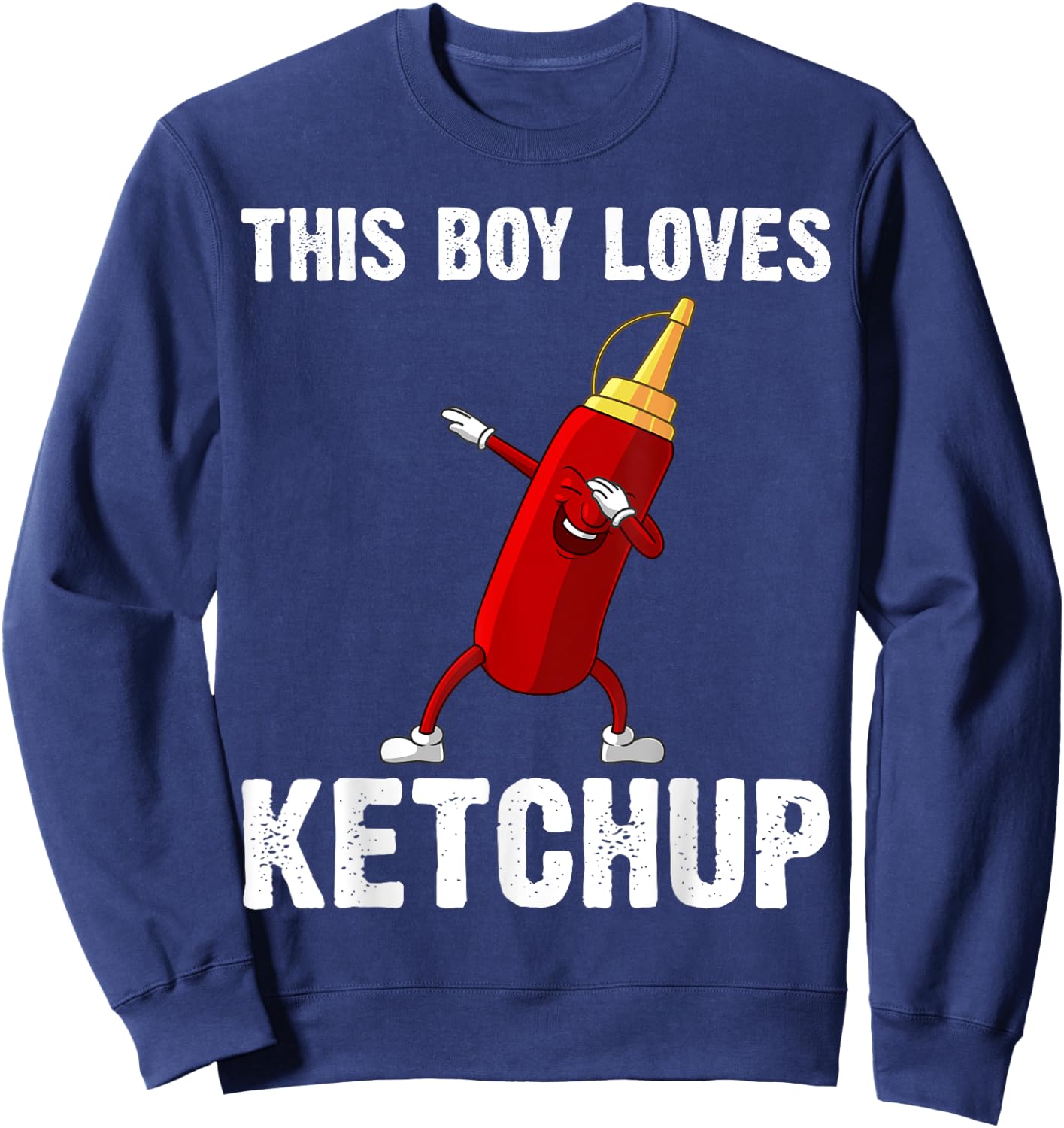 Funny Ketchup Gift Boys Kids Ketchup Merchandise Tomato Sweatshirt - Sweatshirt | Navy