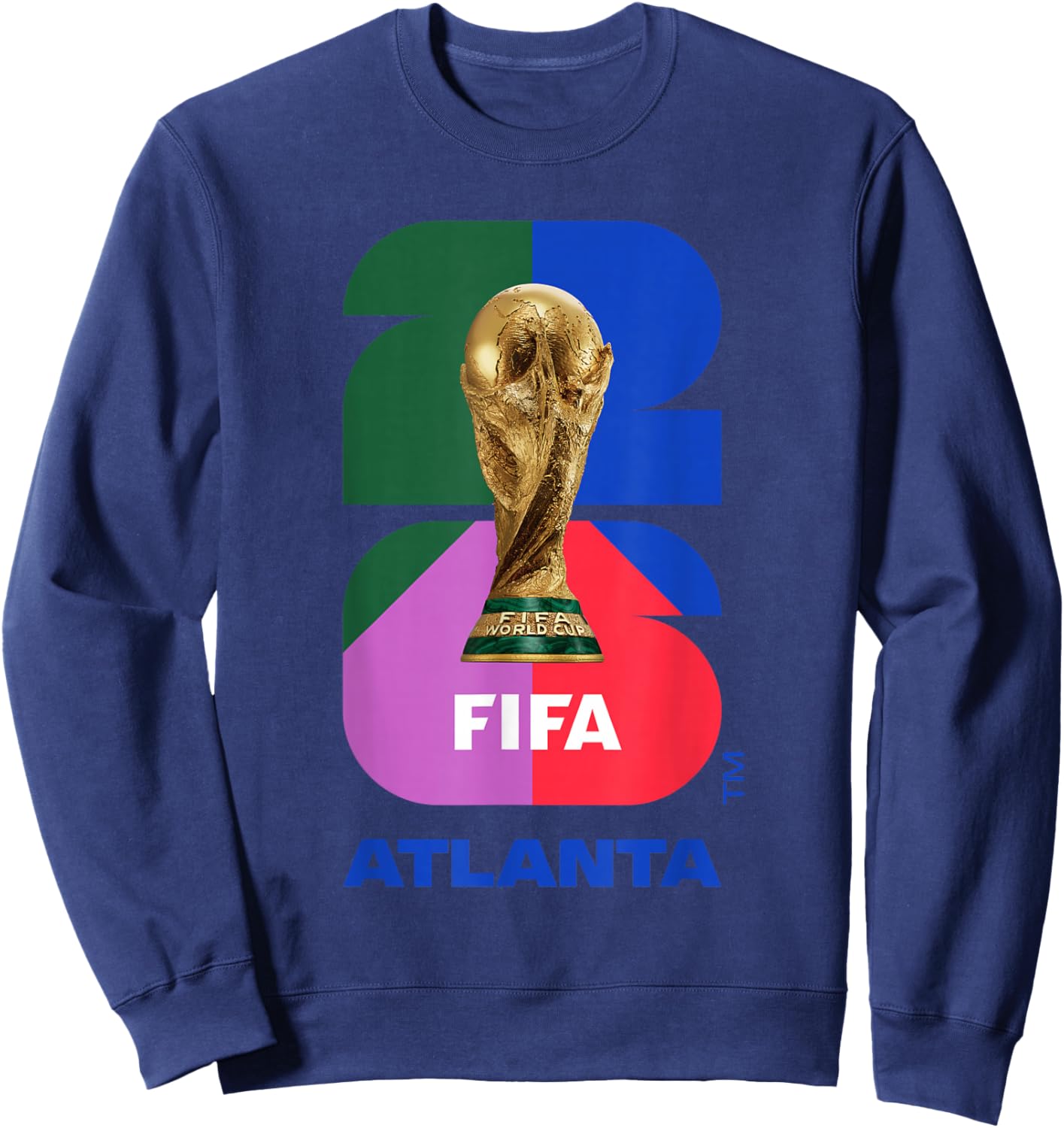 FIFA World CUP26 Atlanta Trophy Color Sweatshirt - Sweatshirt | Navy