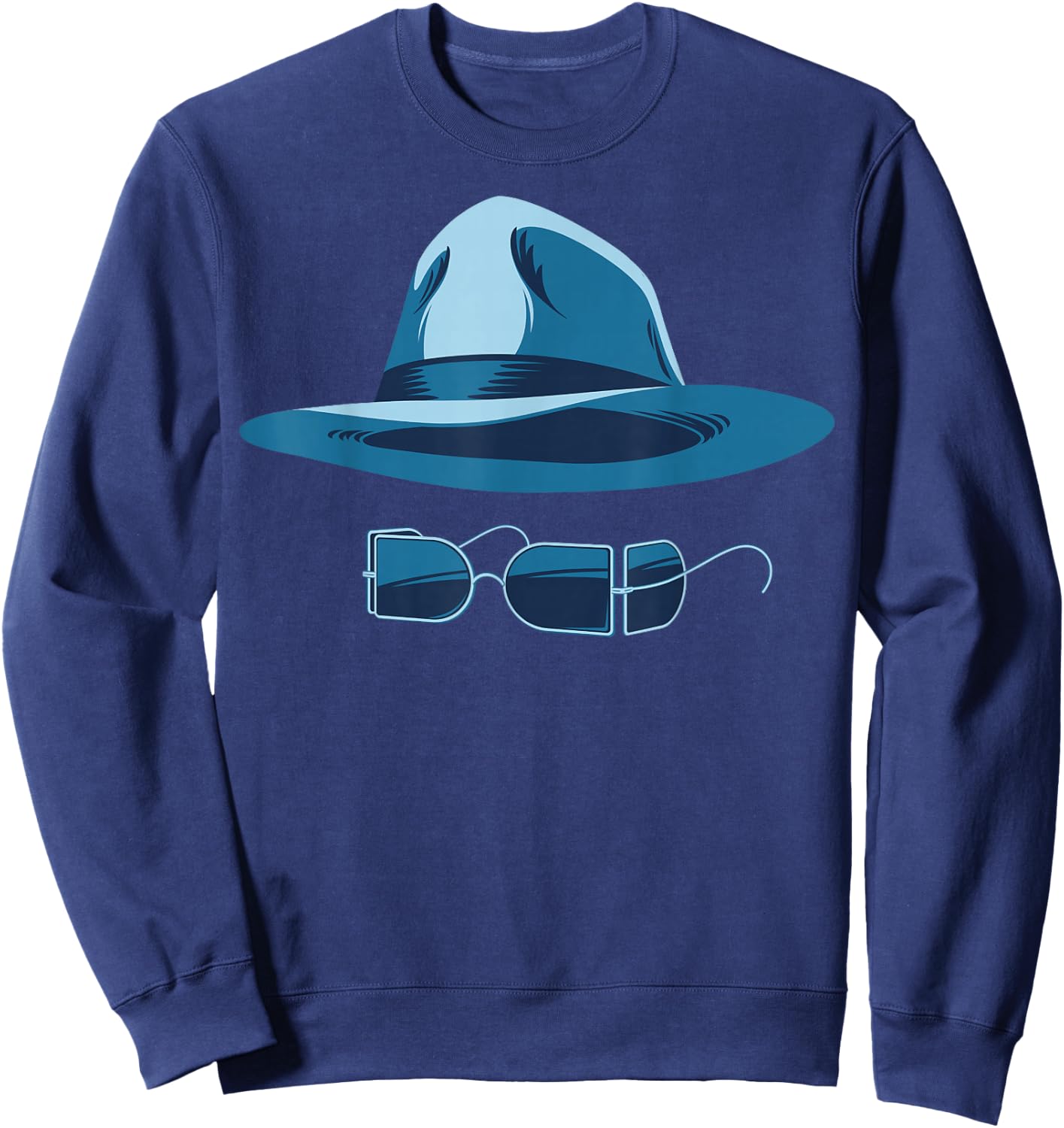 Universal Monsters The Invisible Man Hat And Glasses Sweatshirt - Sweatshirt | Navy