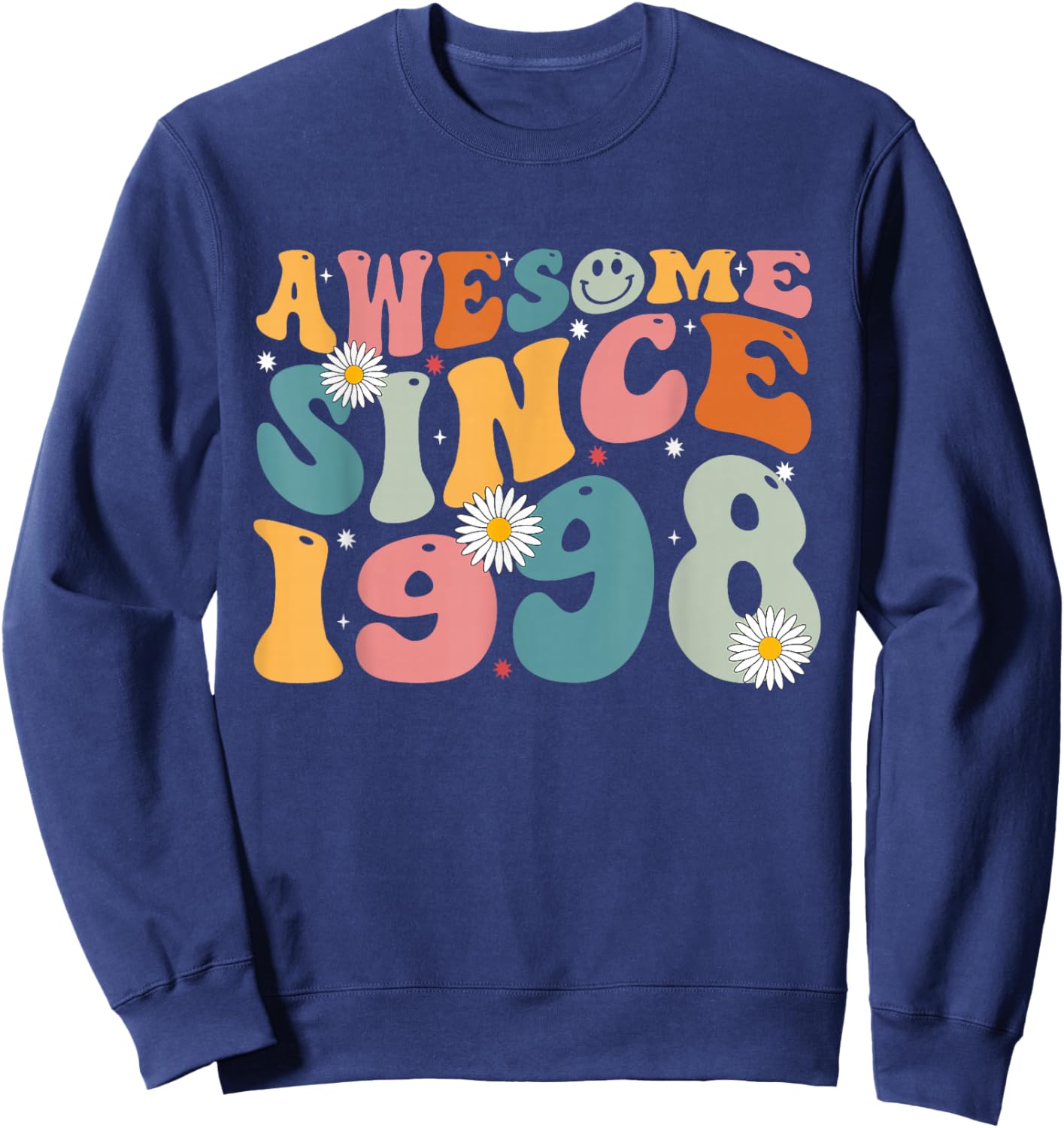 Awesome Since 1998 27th Birthday Retro Gifts Born in 1998 Sweatshirt - Sweatshirt | Navy