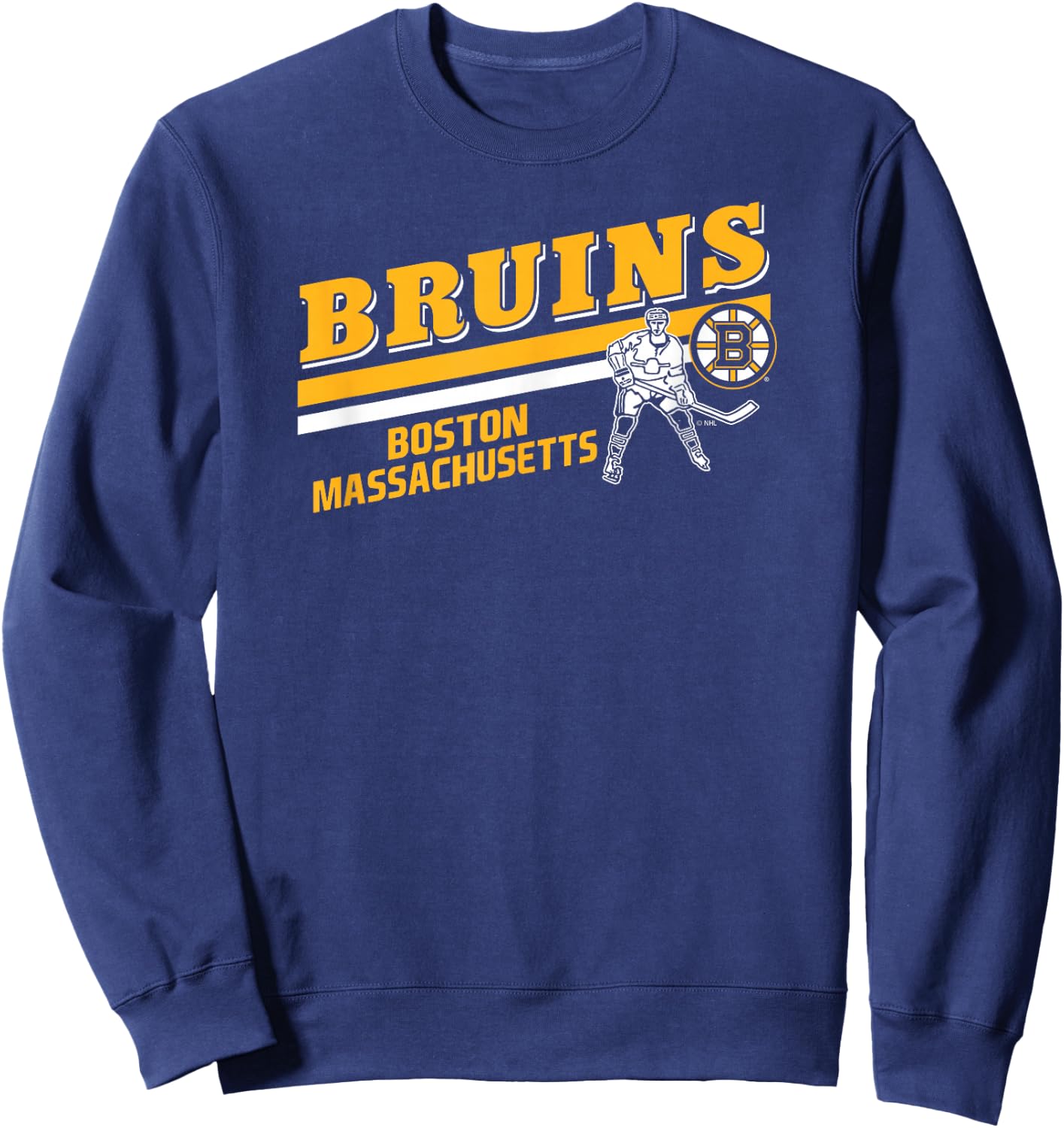 Boston Bruins Player Black Officially Licensed Sweatshirt - Sweatshirt | Navy